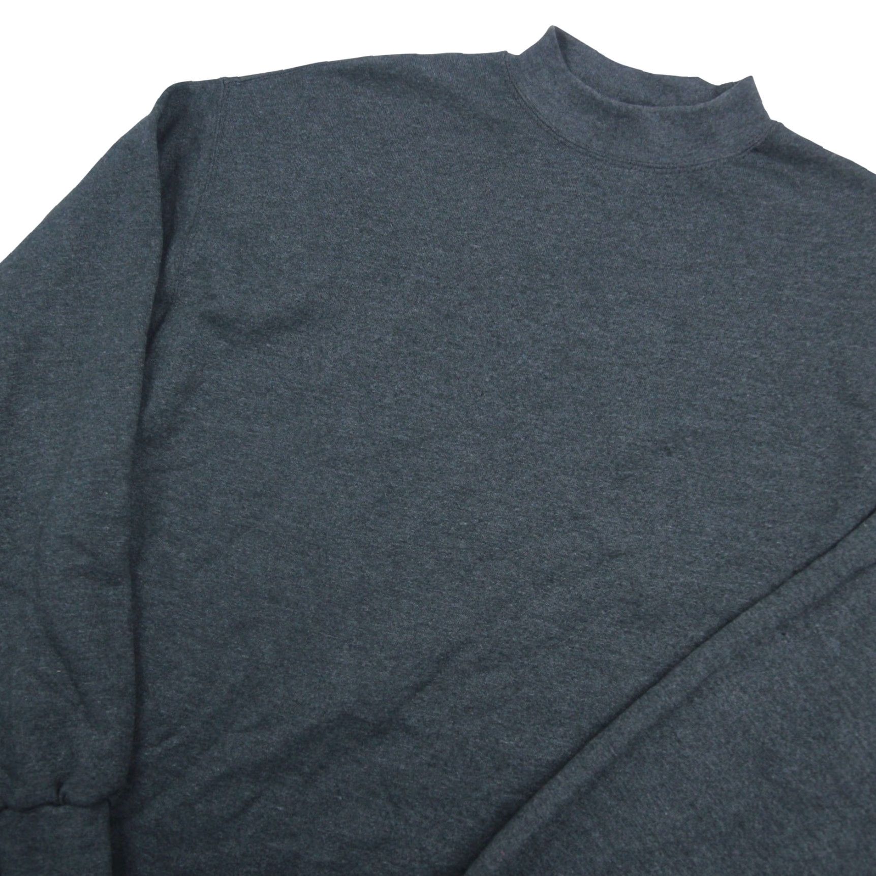 Nike VINTAGE Nike Mens Sweatshirt M Gray 90s Mock Neck Pullover Size US M / EU 48-50 / 2 - 2 Thumbnail
