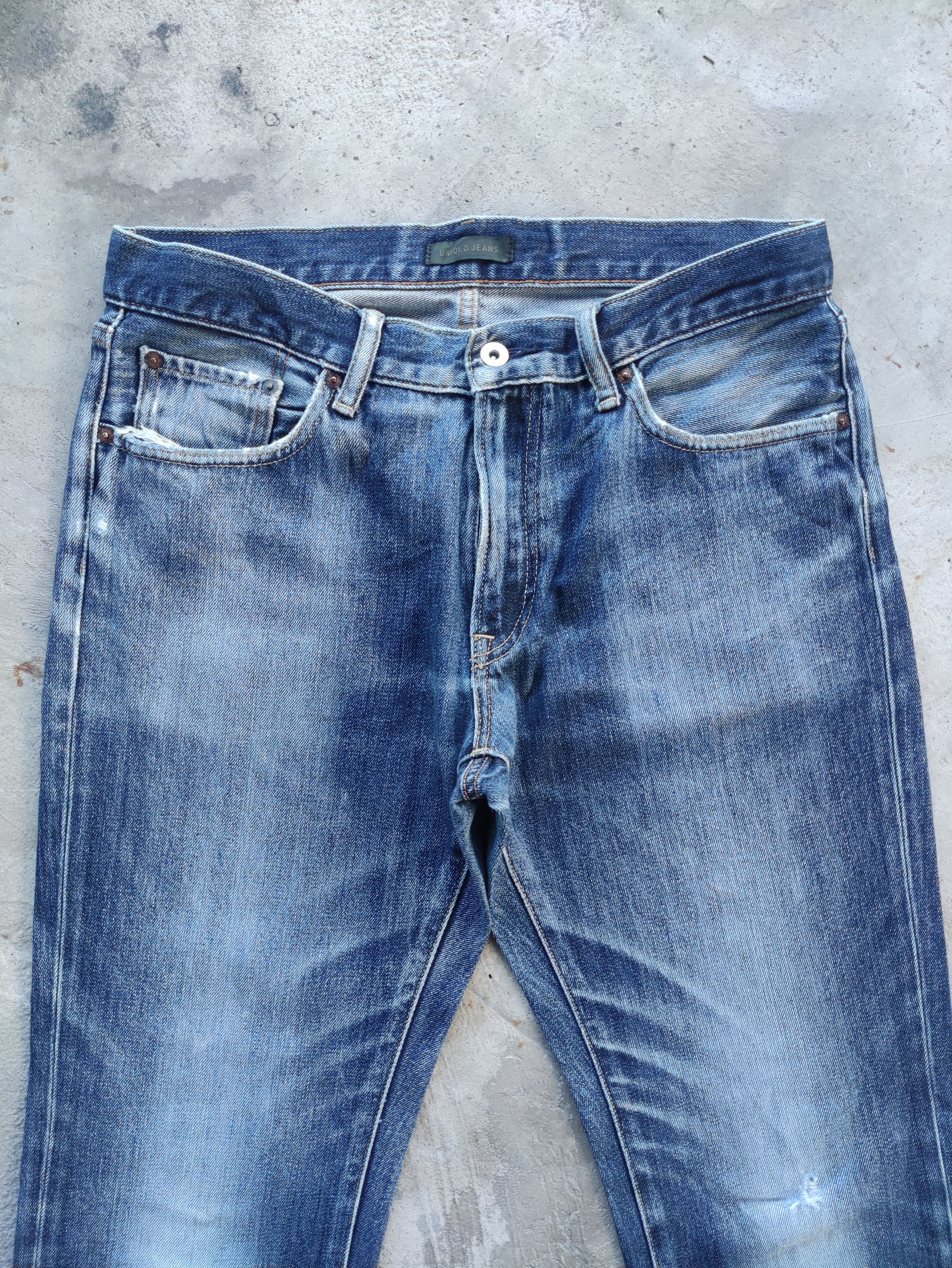 Japanese Brand Vintage Japanese Jean Distressed Faded Denim Size US 34 / EU 50 - 3 Thumbnail