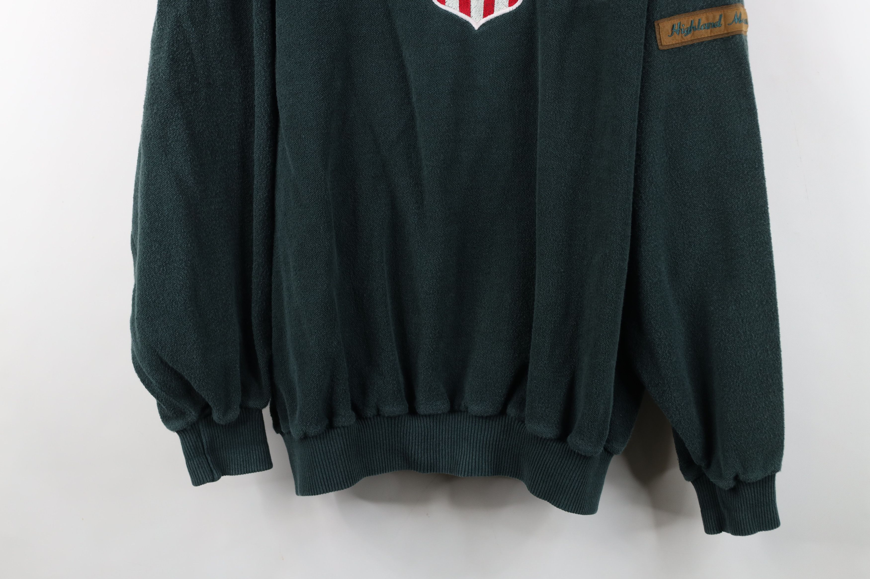 Vintage Vintage 90s Spell Out Golf Reverse Fleece Sweatshirt Green Size US M / EU 48-50 / 2 - 3 Thumbnail