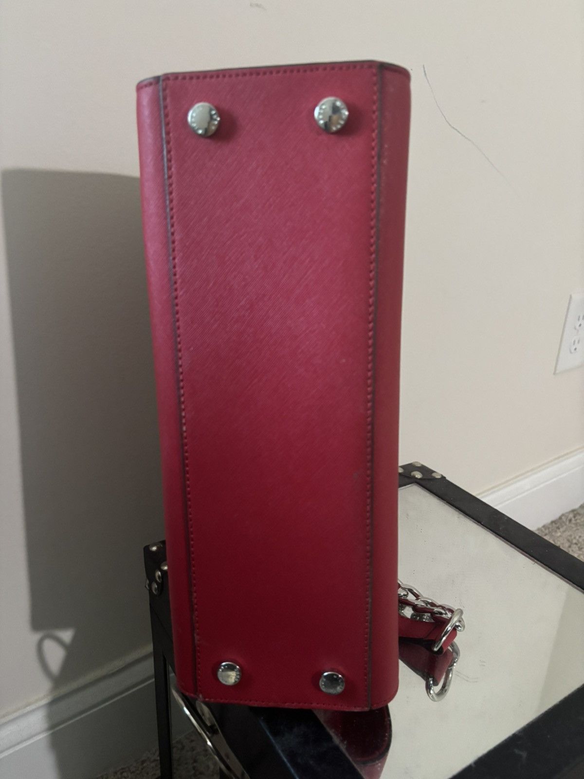 Michael Kors NWT: Michael Kors, red patent Hamilton Size ONE SIZE - 6 Thumbnail
