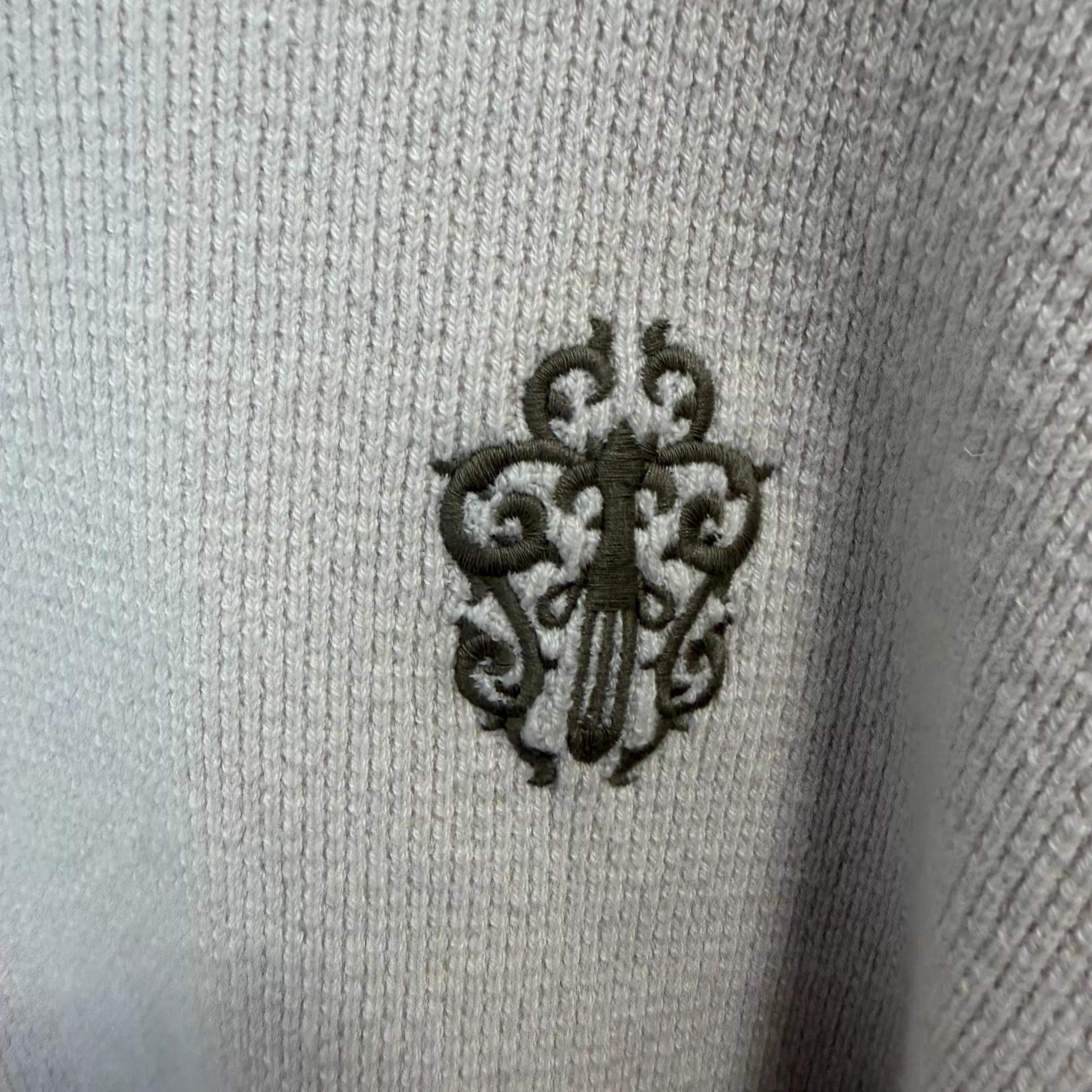 Chrome Hearts Chrome Hearts Oatmeal Cashmere Sword Hoodie L Size US L / EU 52-54 / 3 - 5 Thumbnail