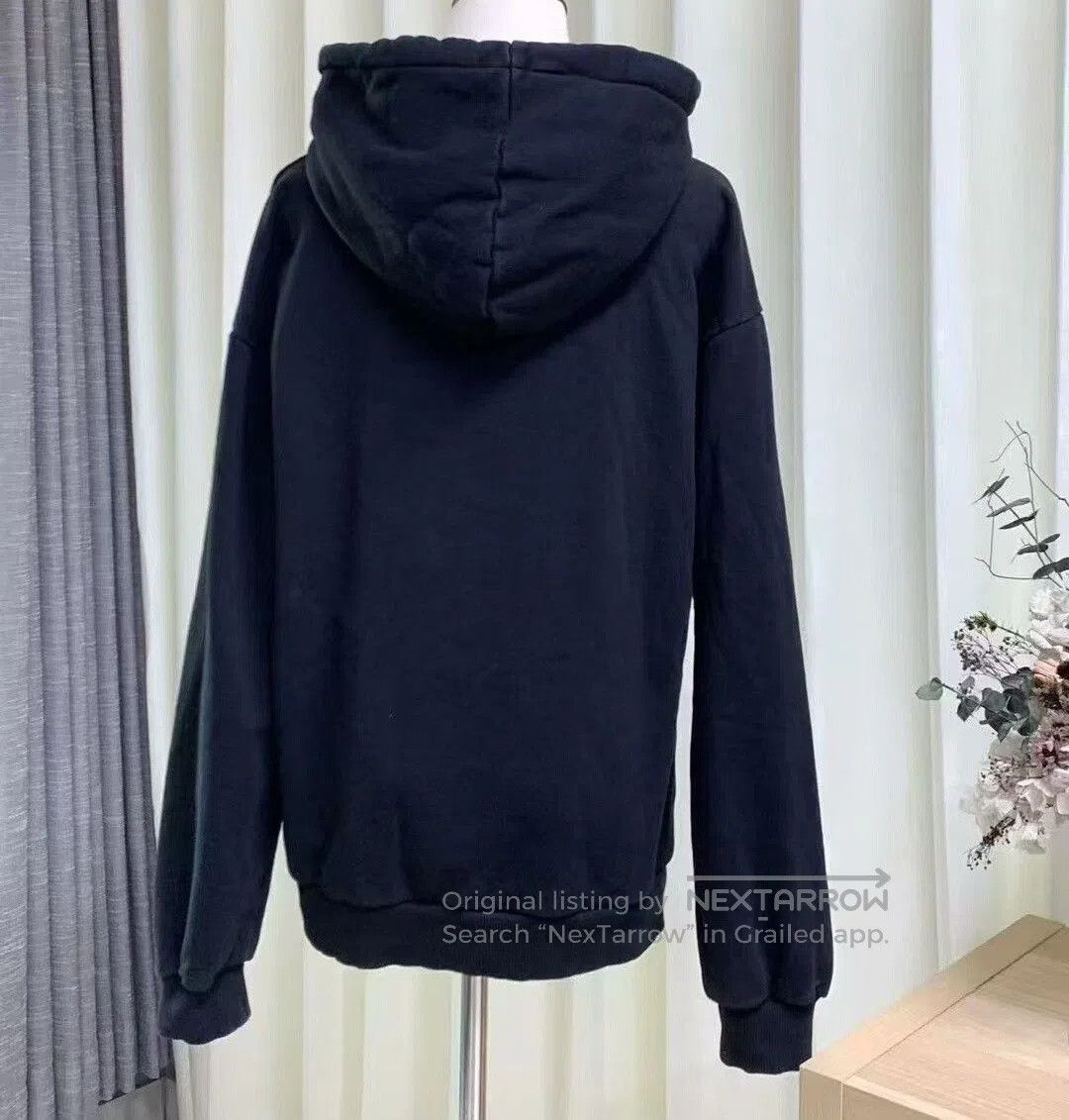Celine Celine Black Hooded Sweatshirt with Logo. Size M / US 6-8 / IT 42-44 - 2 Thumbnail
