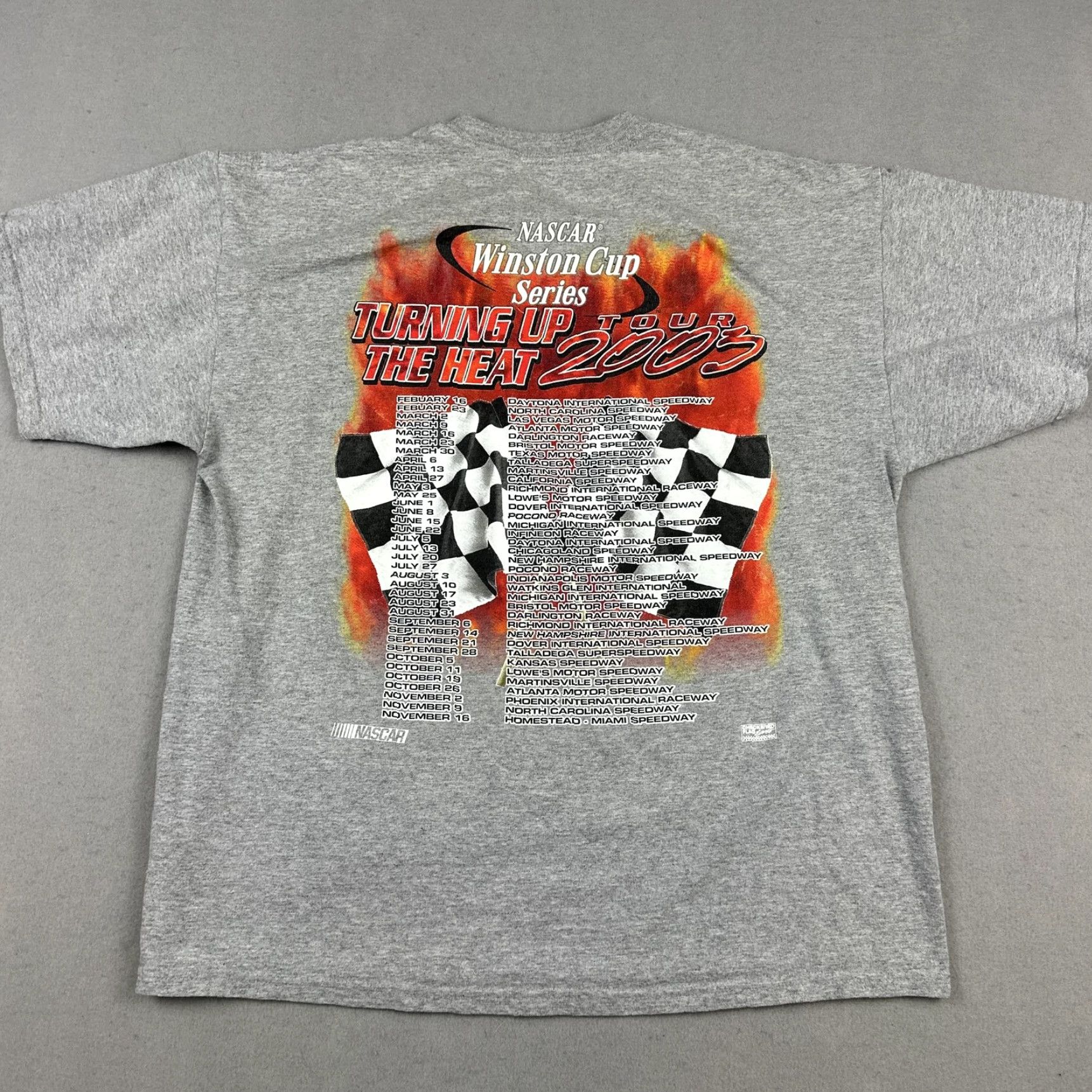 Chase Authentics VINTAGE Chase Authentics NASCAR Winston Cup Shirt Mens XL Gray Turning Up Heat Tour 2003 00s Size US XL / EU 56 / 4 - 5 Thumbnail