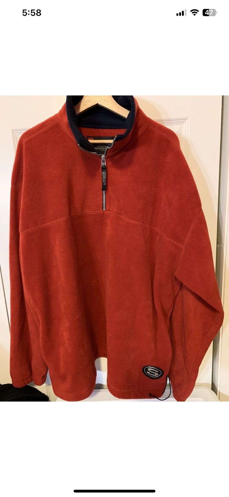 Structure VINTAGE Structure Sport Jacket Men 2XL Red Fleece 1/4 Zip Size US XXL / EU 58 / 5 - 3 Thumbnail