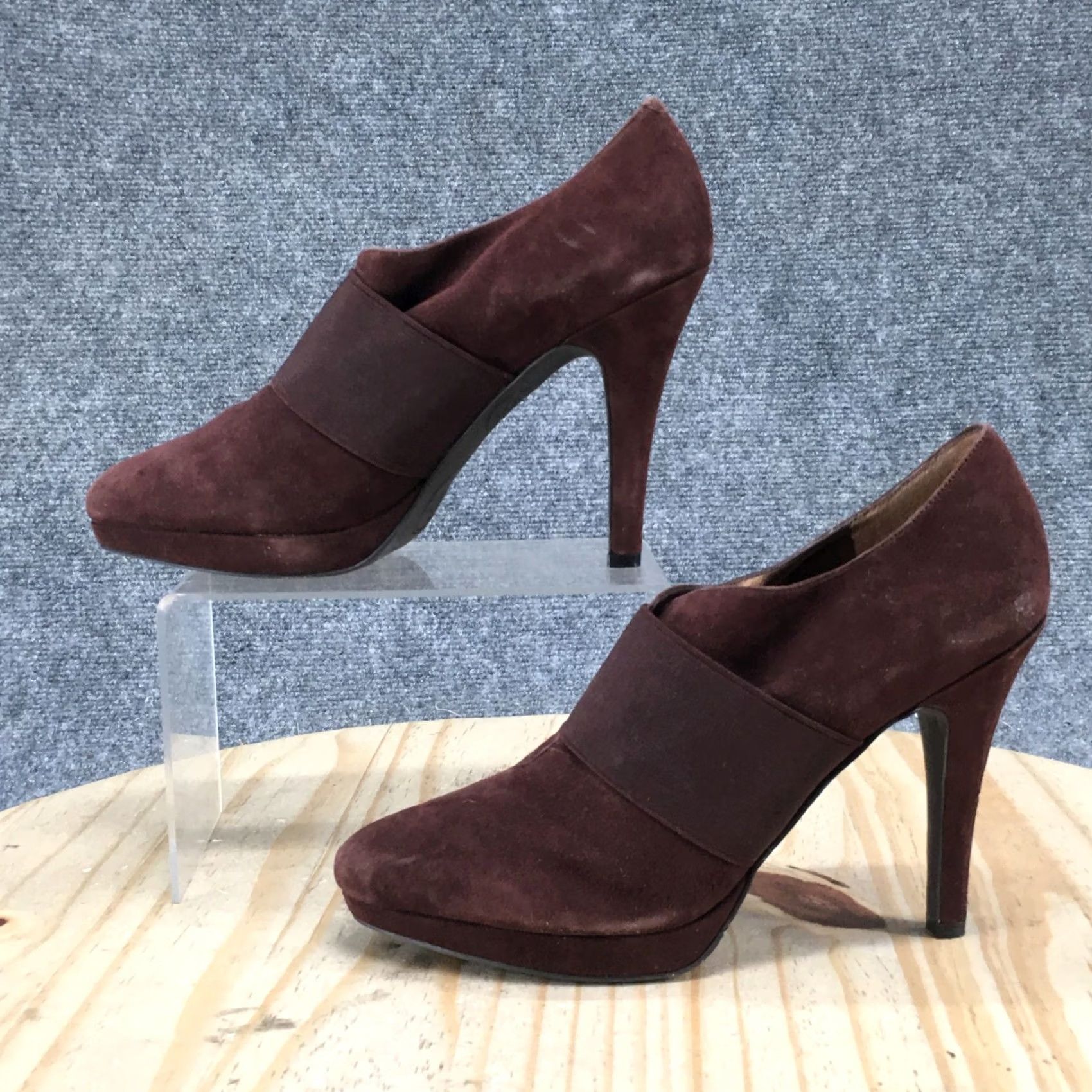 Jessica Simpson Jessica Simpson By Jessica Boots Womens 8.5 Brown Ankle Booties Suede Stiletto Boots Size US 9 / IT 39 - 2 Thumbnail