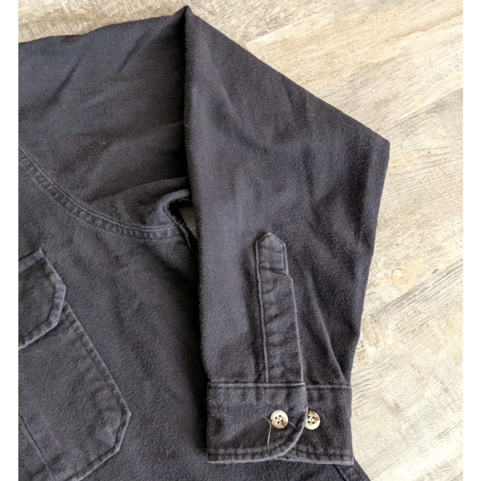 Vintage VINTAGE Cabela's Shirt XL Tall Chamois Flannel Button Up L/S Mens Black 90s AOSP Size US XL / EU 56 / 4 - 4 Thumbnail
