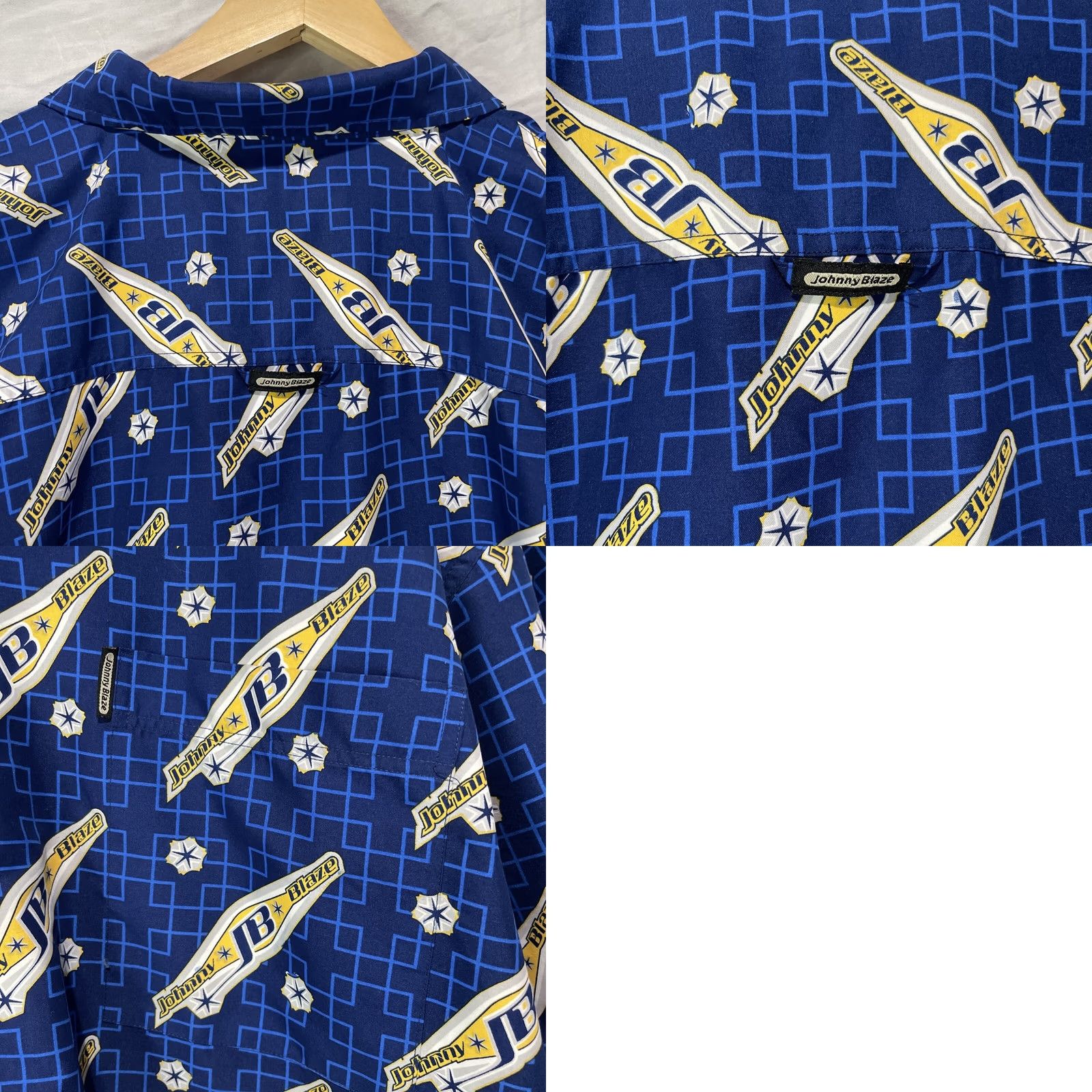 Vintage Johnny Blaze Shirt Mens XL Blue Hip Hop Retro Vintage Size US XL / EU 56 / 4 - 9 Thumbnail