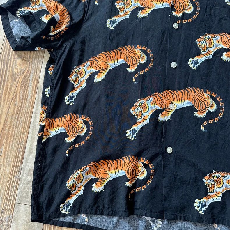 WACKO MARIA Tiger Print Short Sleeve Shirt