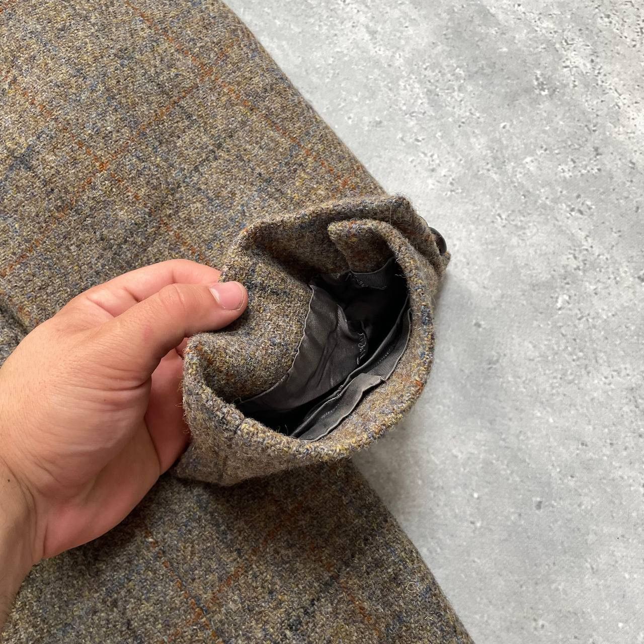 Harris Tweed Vintage Harris Tweed Walbusch Wool Blazer Gray Size 29 Size 52R - 11 Thumbnail
