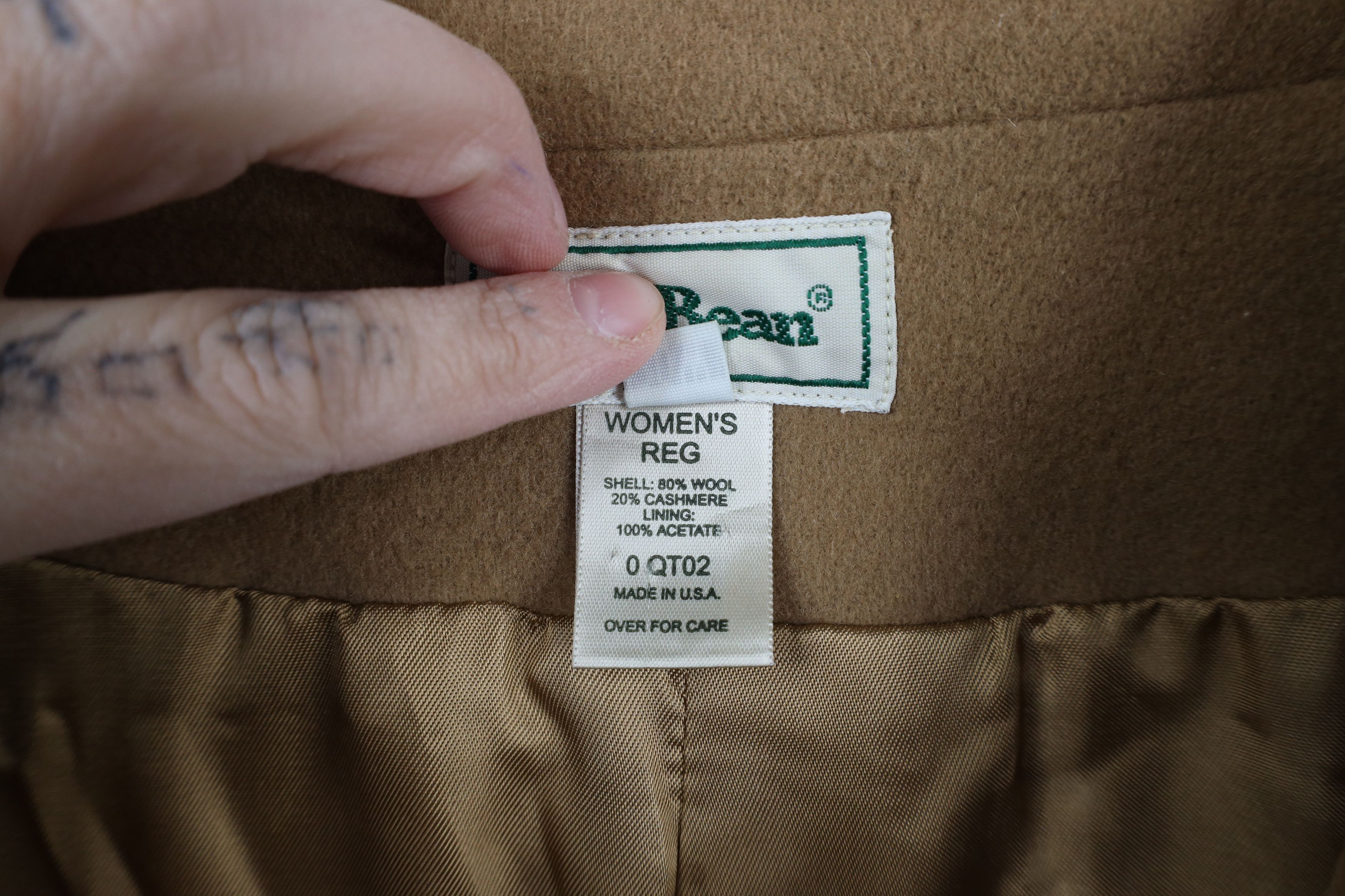 L.L. Bean × Vintage Vintage 90s LL Bean 3 Button Blazer Jacket Beige Tan Size 3XL / US 20-22 - 11 Thumbnail