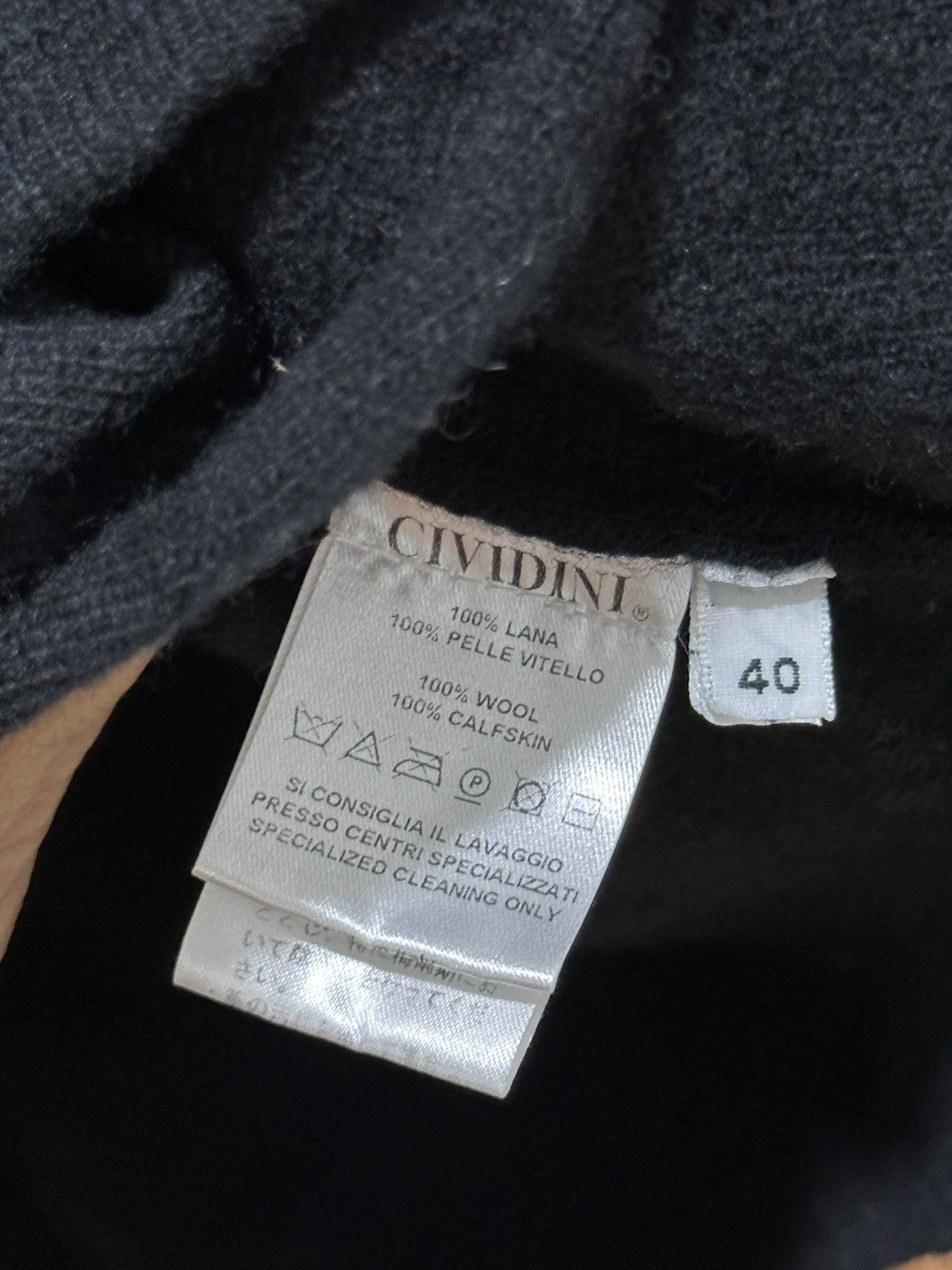 Other Cividini Italian Designer Wool & Calfskin Zipper Knitted Size US M / EU 48-50 / 2 - 10 Thumbnail