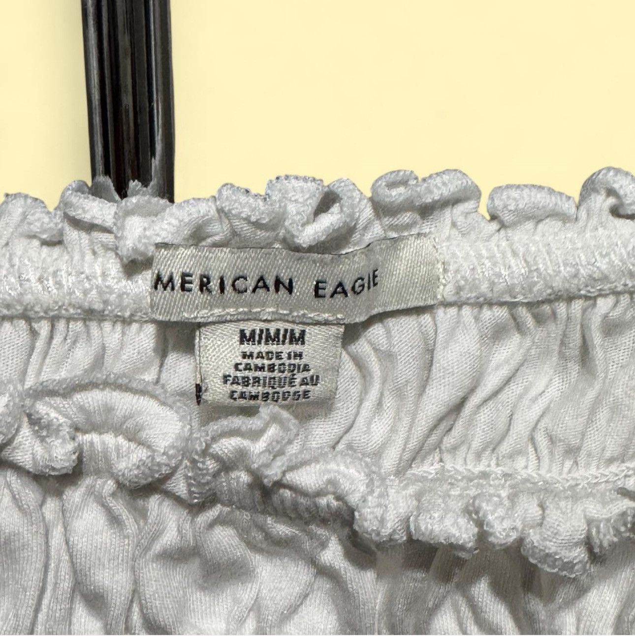 American Eagle Outfitters White crop top Size S / US 4 / IT 40 - 3 Thumbnail