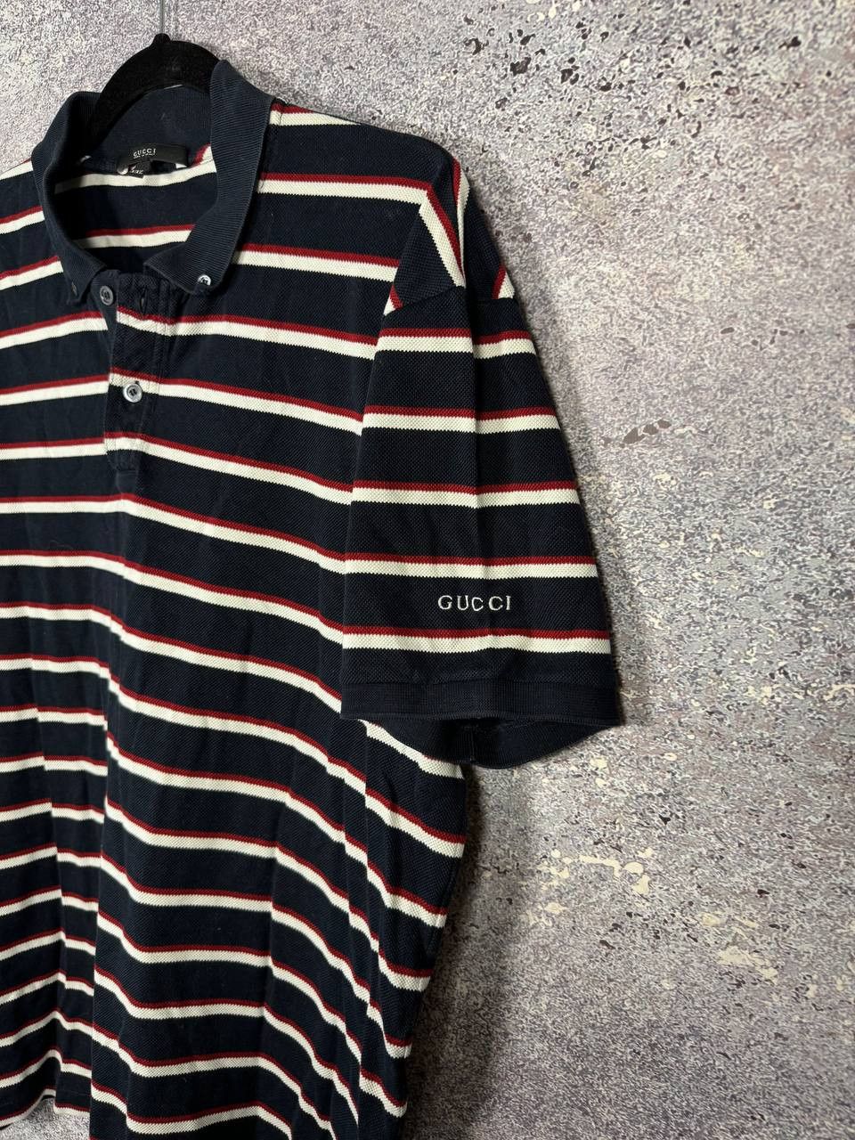 Gucci Vintage Gucci Striped Polo Y2k Oldmoney Men's 2XL Size Size US XXL / EU 58 / 5 - 8 Thumbnail