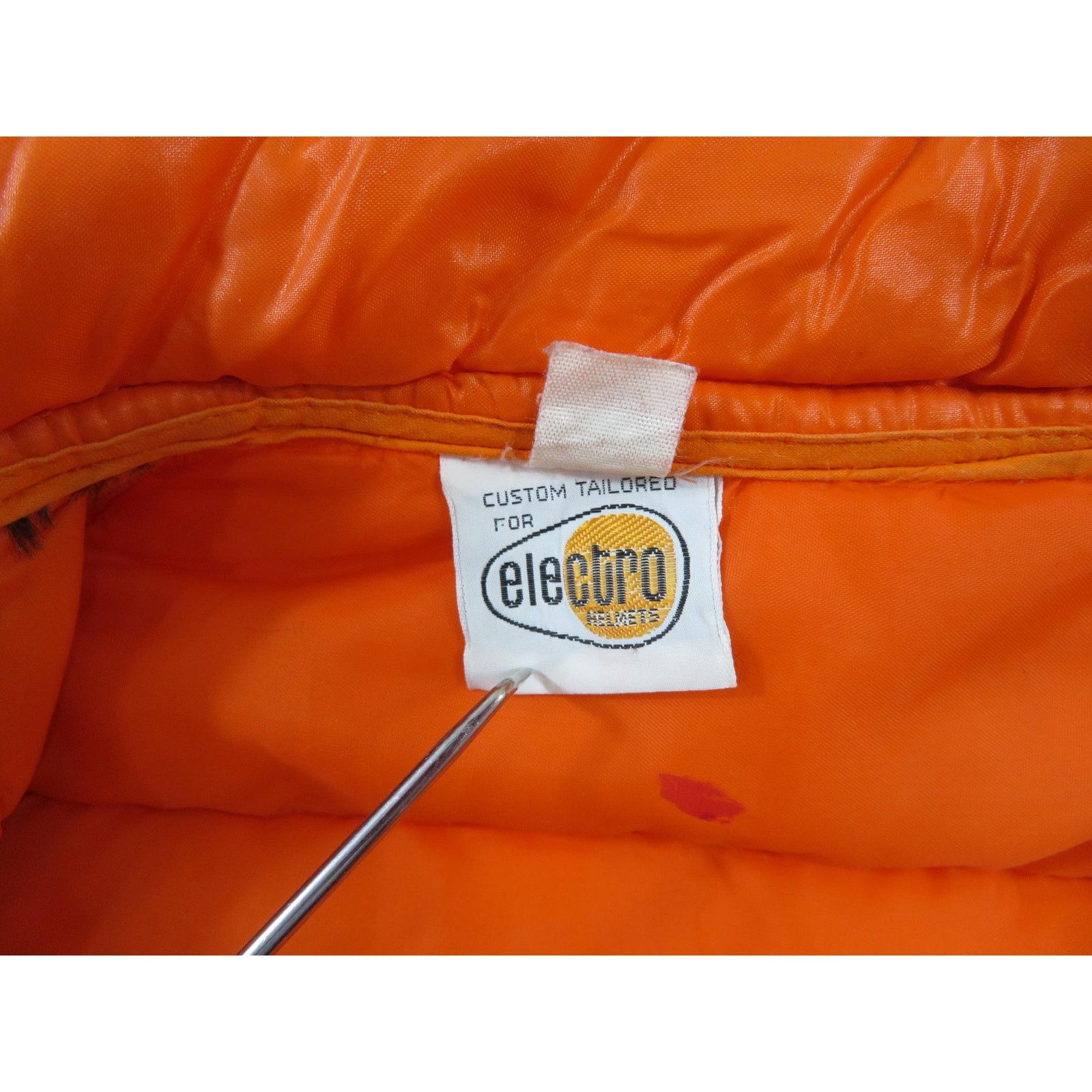 Other 1970s Electro Helmets Quilted Racing Orange Jacket Sz 2XS Size US XS / EU 42 / 0 - 4 Thumbnail