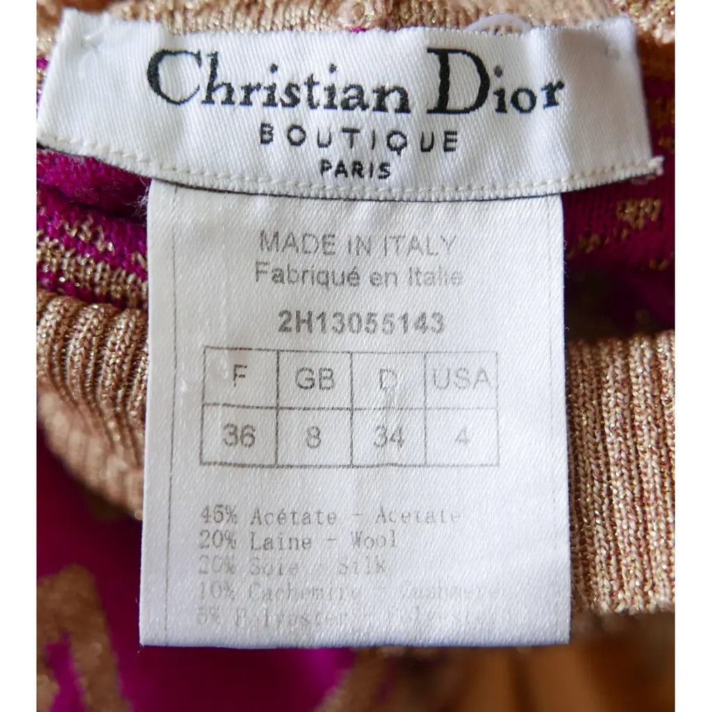 Dior Christian Dior x John Galliano Fall 2002 Lurex Ombre Sweater Size XS / US 0-2 / IT 36-38 - 6 Thumbnail