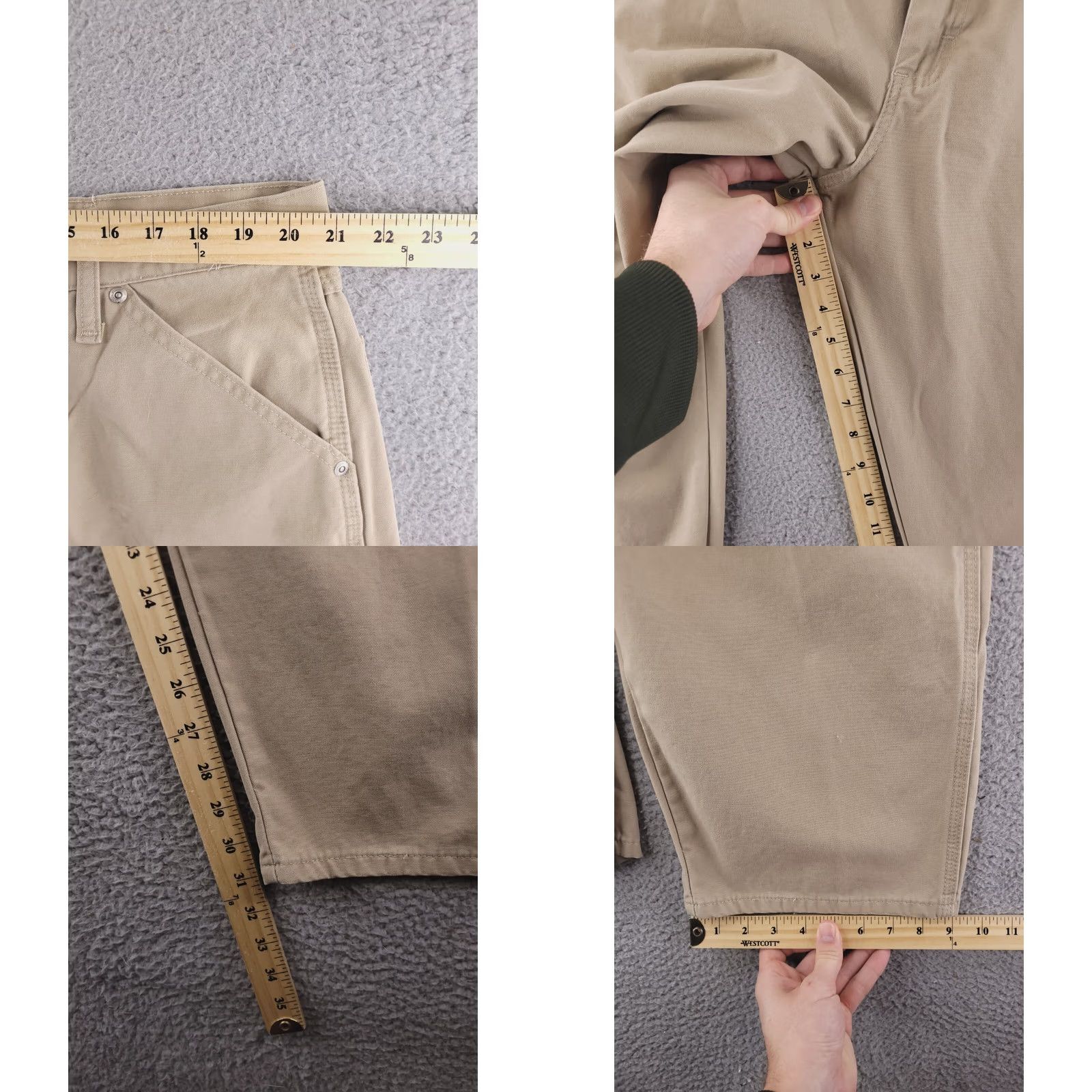 Wrangler Wrangler Pants Mens 42x31 Canvas Cargo Cotton Work Beige Brown Tan Canvas Cargo Wrangler Pants Mens 42x31 Beige Size US 42 / EU 58 - 8 Thumbnail