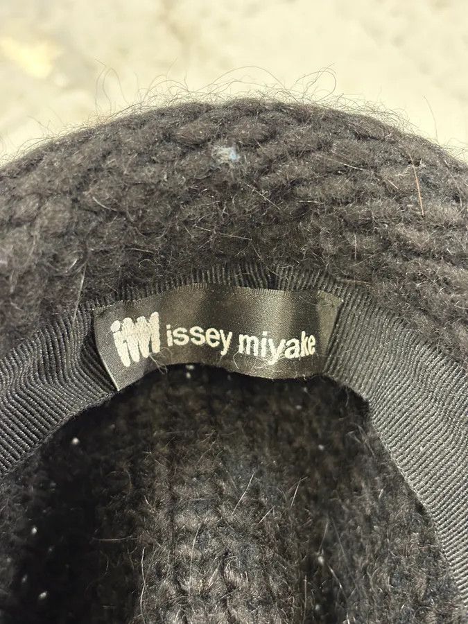 Issey Miyake 1990s Issey Miyake Black Tweed Hat Size ONE SIZE - 5 Thumbnail