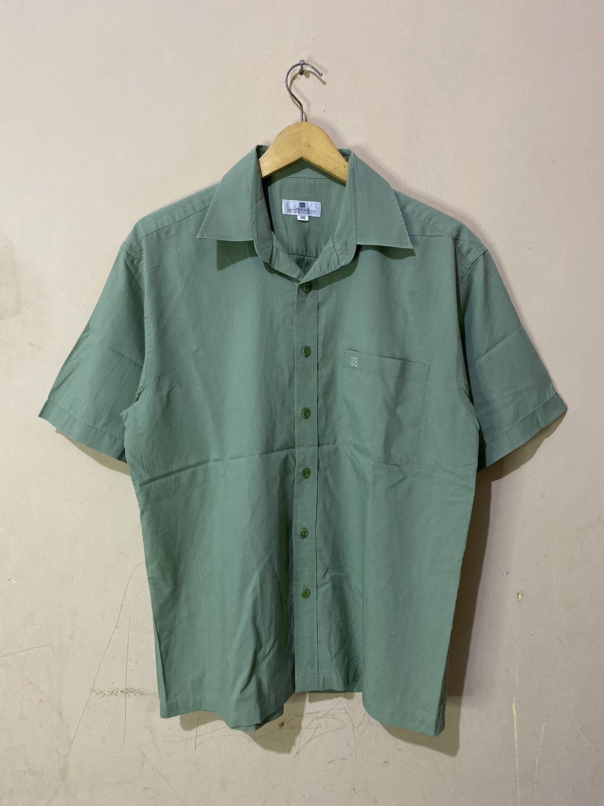 Givenchy Vintage Givenchy Monsieur Open Collar Shirt Size US L / EU 52-54 / 3 - 1 Thumbnail