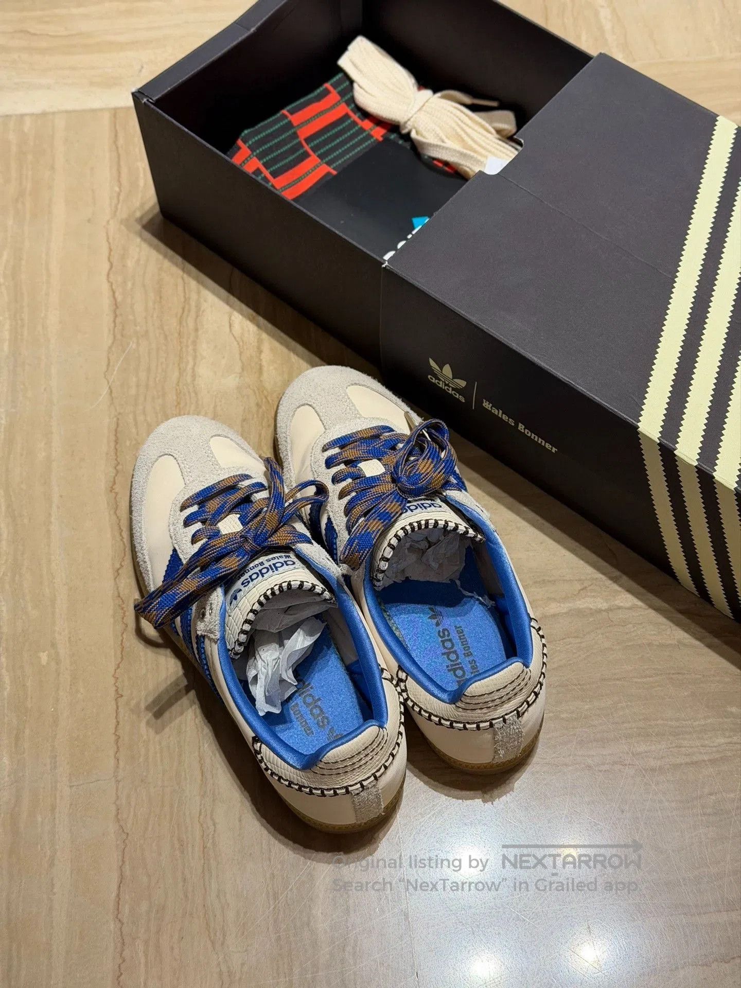 Wales Bonner Wales Bonner x adidas Samba Low Top. Size US 6.5 / IT 36.5 - 2 Thumbnail