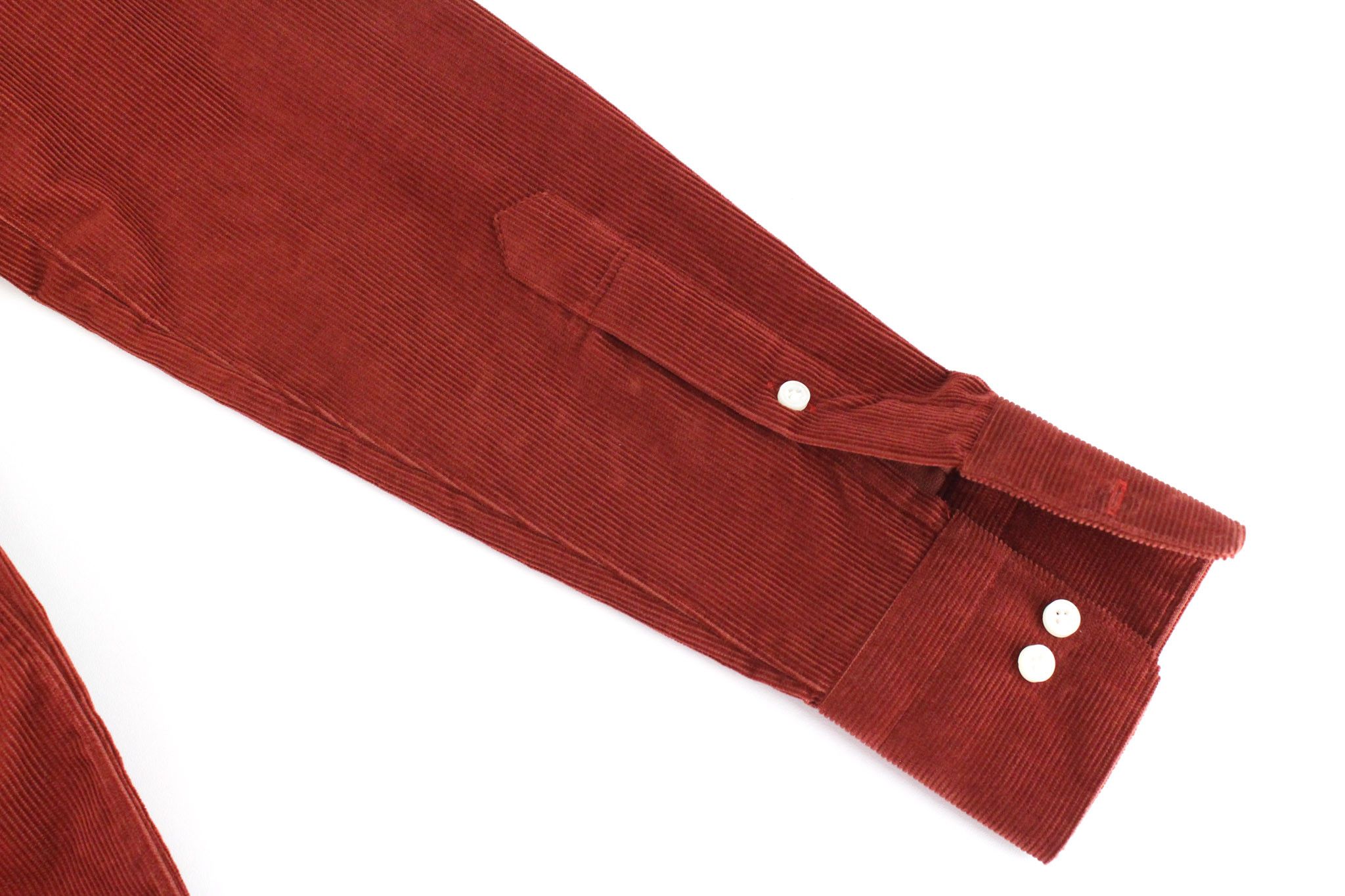 Suitsupply ~2XS Red Velvet Corduroy Cotton Shirt 67552 Size US XXS / EU 40 - 14 Thumbnail