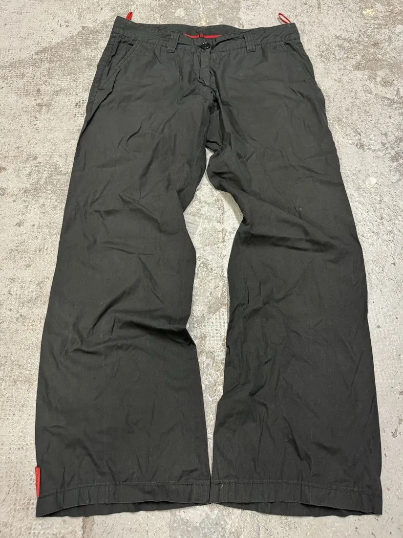 Prada × Vintage 2000s Prada Linea Rossa Black Soft Pants Size US 30 / EU 46 - 1 Thumbnail