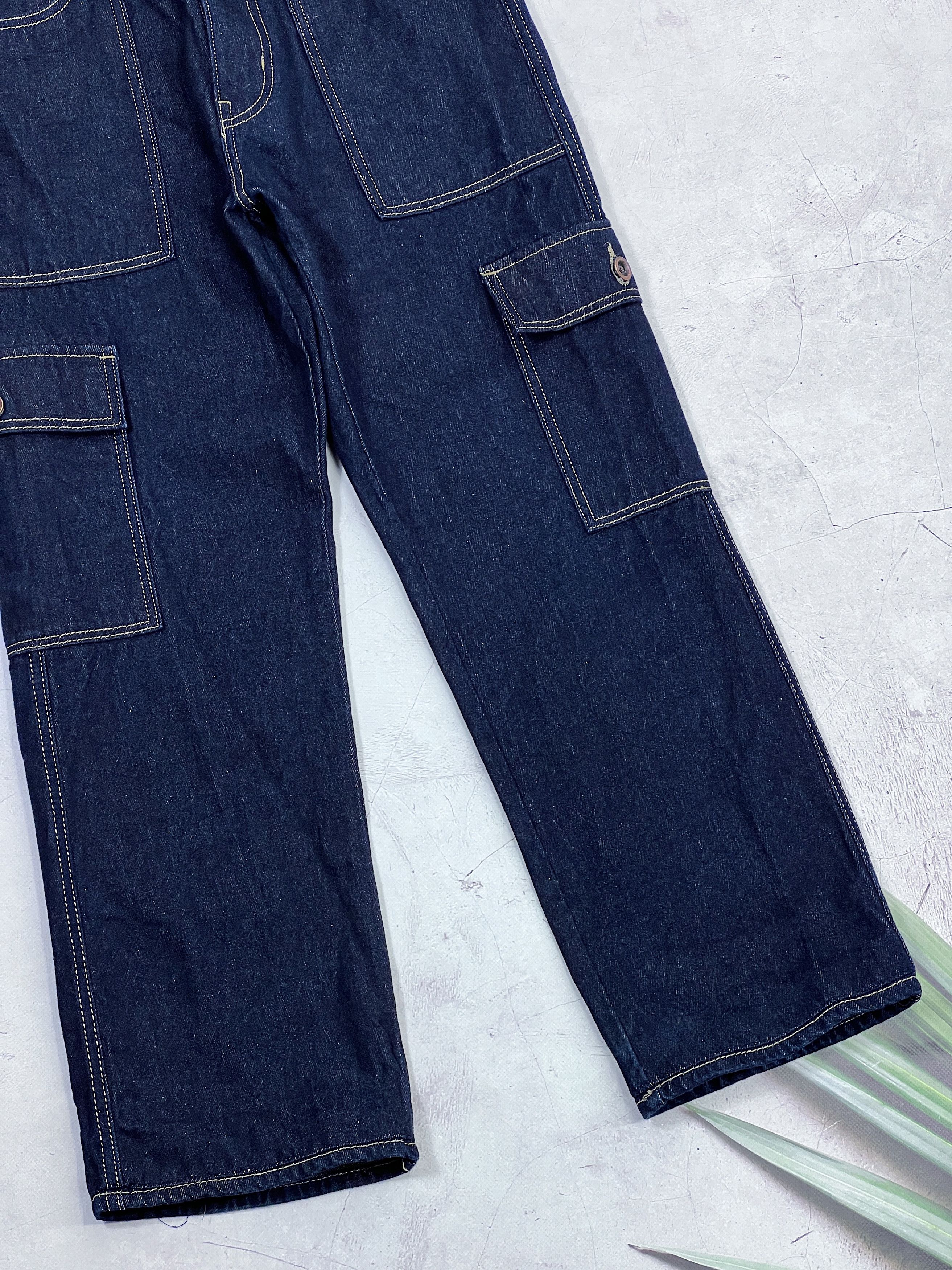 Blue Blue Japan × Japan Blue × Japanese Brand Blue Way Japanese Indigo Denim Cargo Pants Size US 32 / EU 48 - 10 Thumbnail