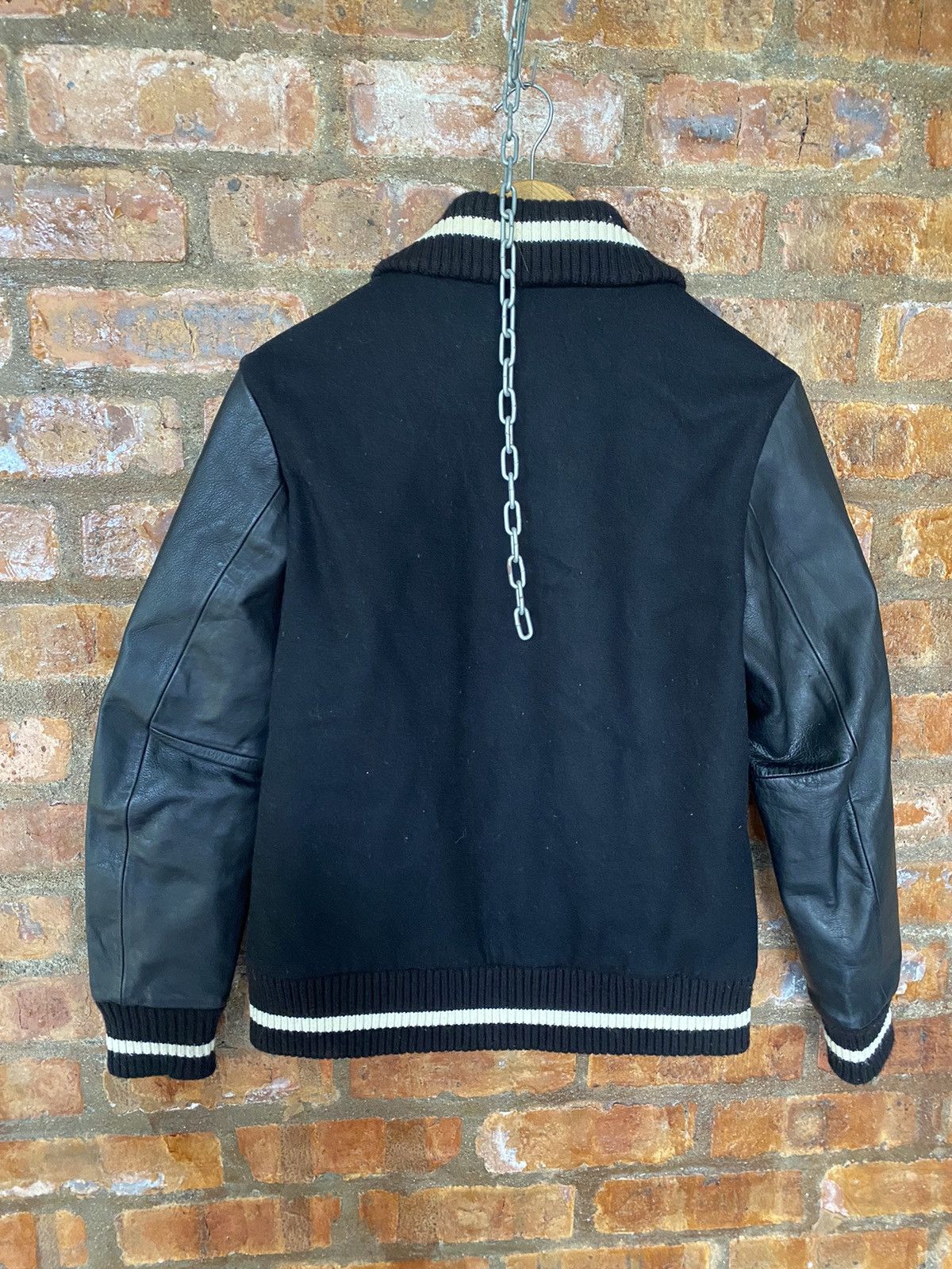 NANO universe Iconic Nano Universe Black Leather varsity Jacket Size US M / EU 48-50 / 2 - 10 Thumbnail