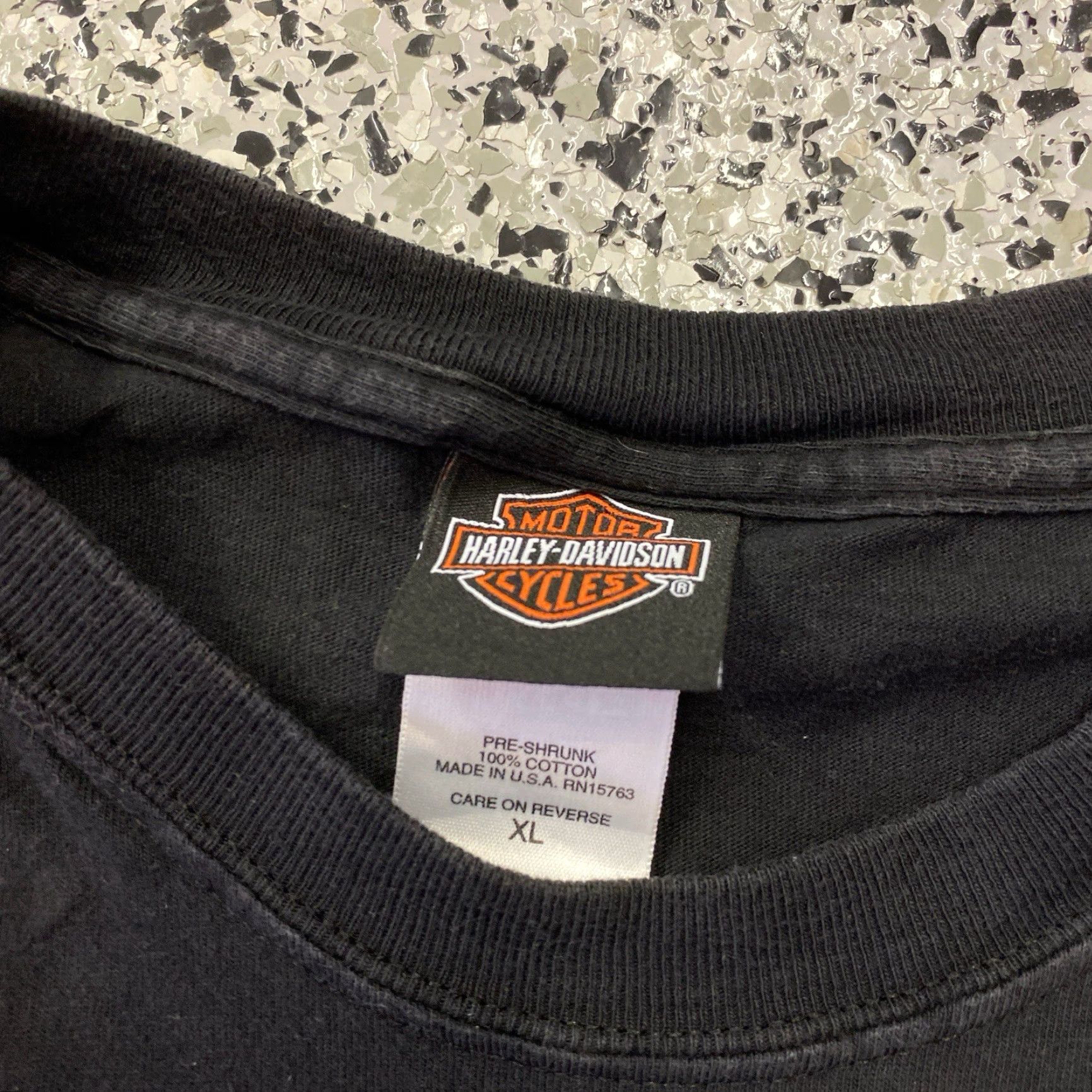Harley Davidson VINTAGE Harley-Davidson T-Shirt Adult XL Black Short Sleeve Crew Neck Motor Cycle Graphic Print 2000s Men Size US XL / EU 56 / 4 - 2 Thumbnail