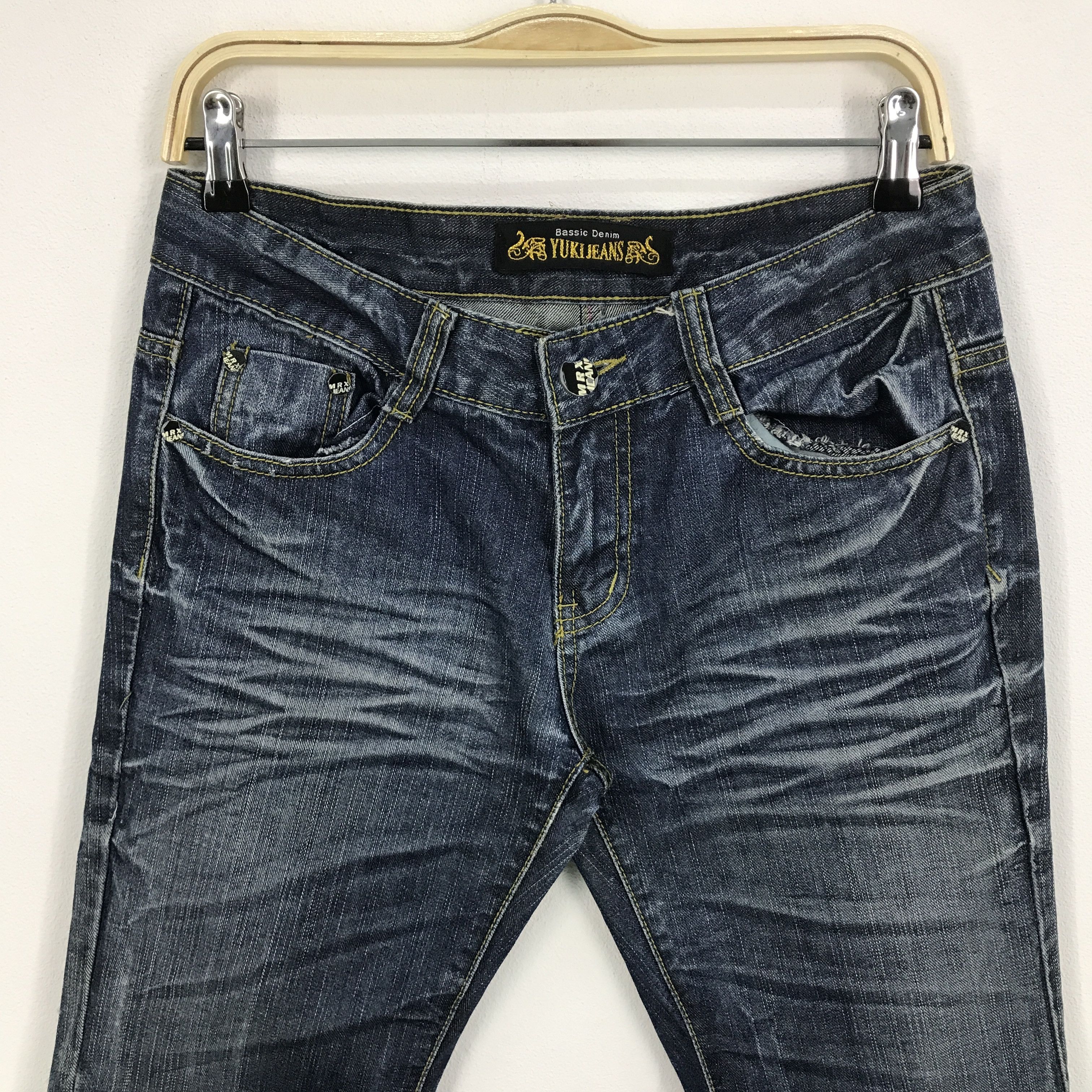 Japanese Brand Flared Bootcut yuki jean Denim pants Size US 29 - 3 Thumbnail