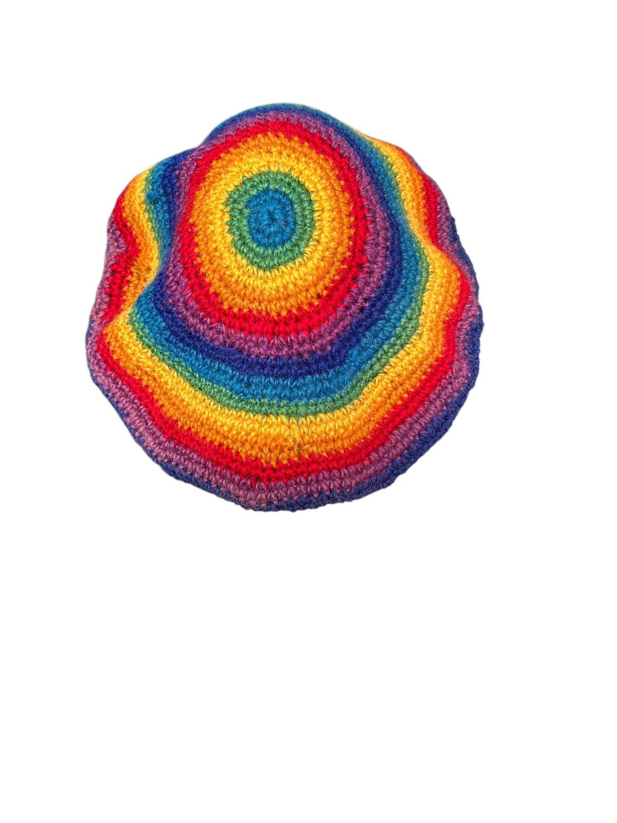 Japanese Brand × Kapital × Vintage Crochet Knitted Handmade Hippies Style big Hats Size ONE SIZE - 3 Thumbnail