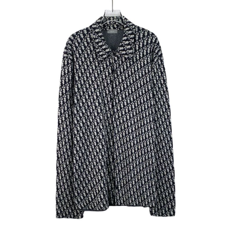 Dior Dior Black logo jacquard full print cotton lapel single-br Size US XXL / EU 58 / 5 - 1 Thumbnail