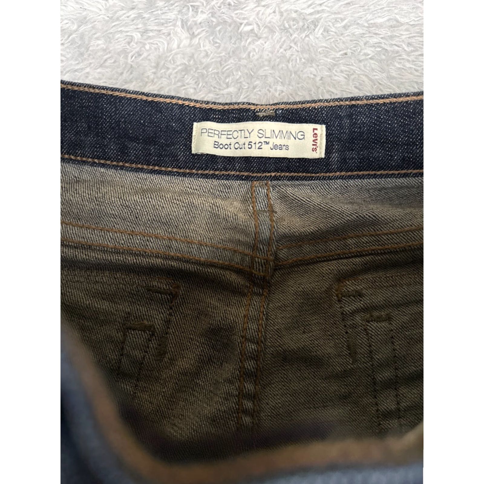 Levi's Levis Premium Jeans Womens 12 Blue Denim 512 Bootcut Perfectly Slimming 30x29 Size 34" / US 12 / IT 48 - 6 Thumbnail