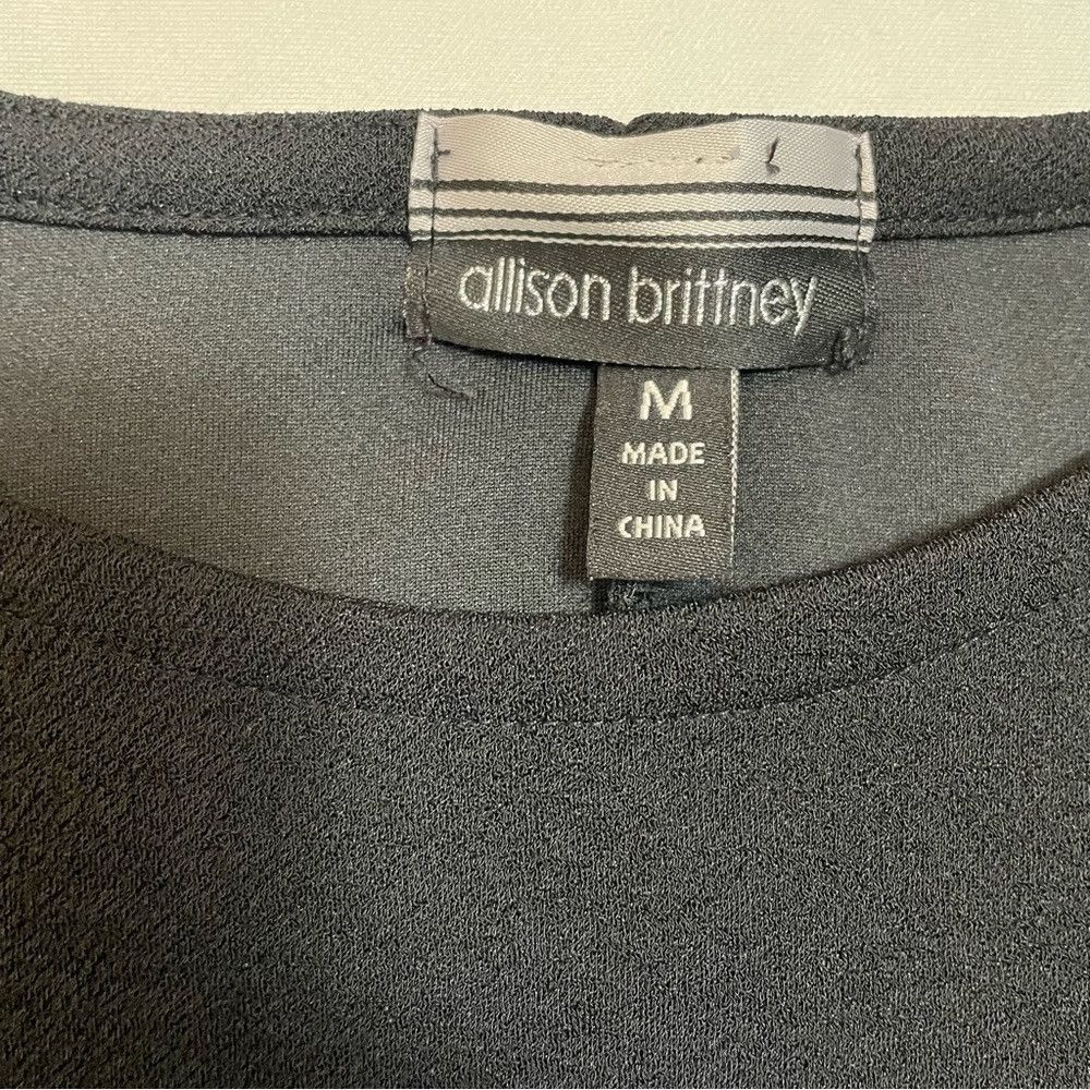 Other Allison Brittney Black Short Sleeve Top Size M Size M / US 6-8 / IT 42-44 - 6 Thumbnail
