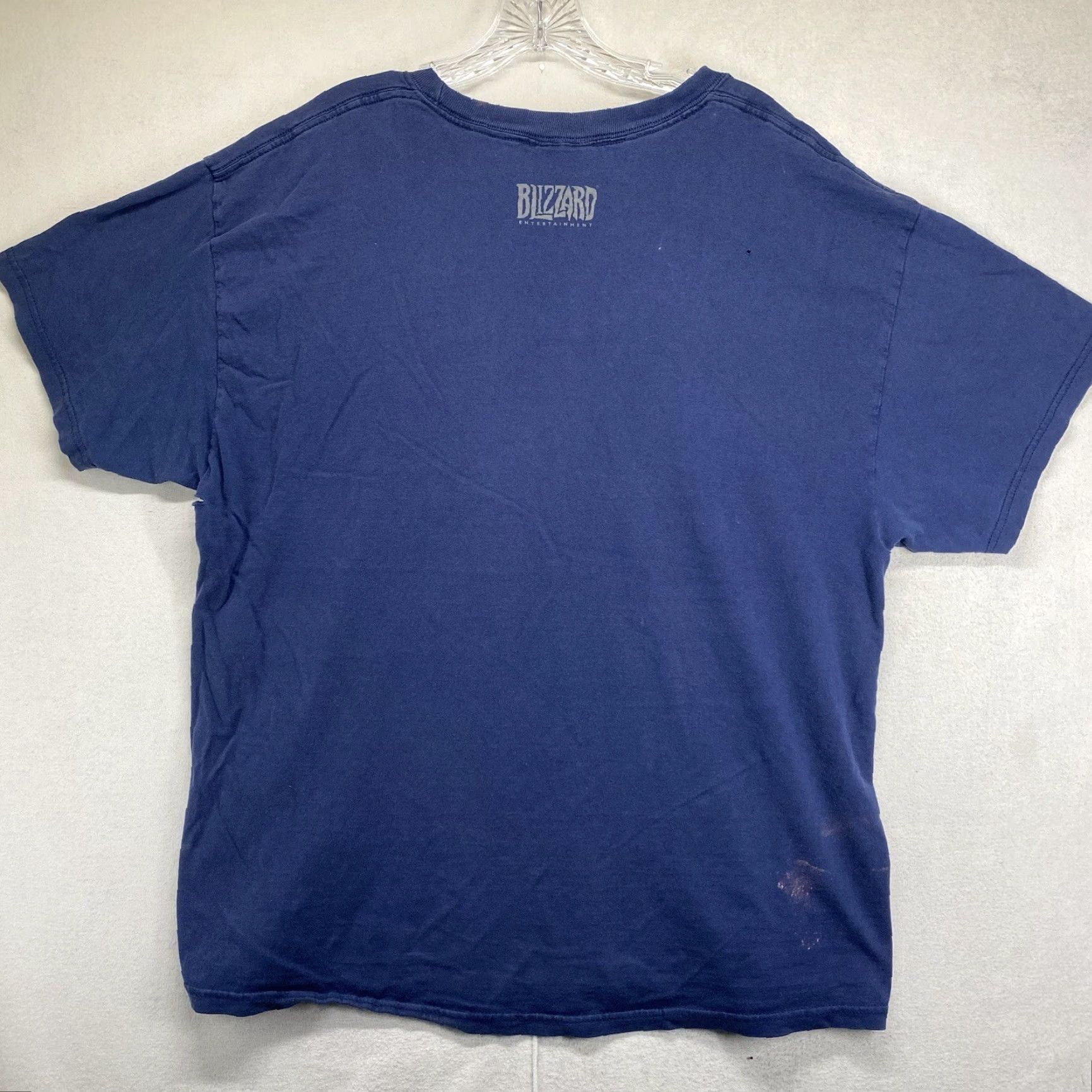 Vintage VINTAGE Blizzard Entertainment T-Shirt Men Large Blue 90s Gaming Anime Art War Graphic Print Relaxed Fit Size US L / EU 52-54 / 3 - 3 Thumbnail