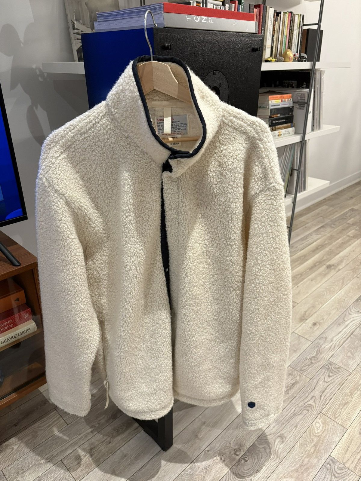Nanamica Nanamica Cream Fleece Button Up Size US M / EU 48-50 / 2 - 2 Thumbnail