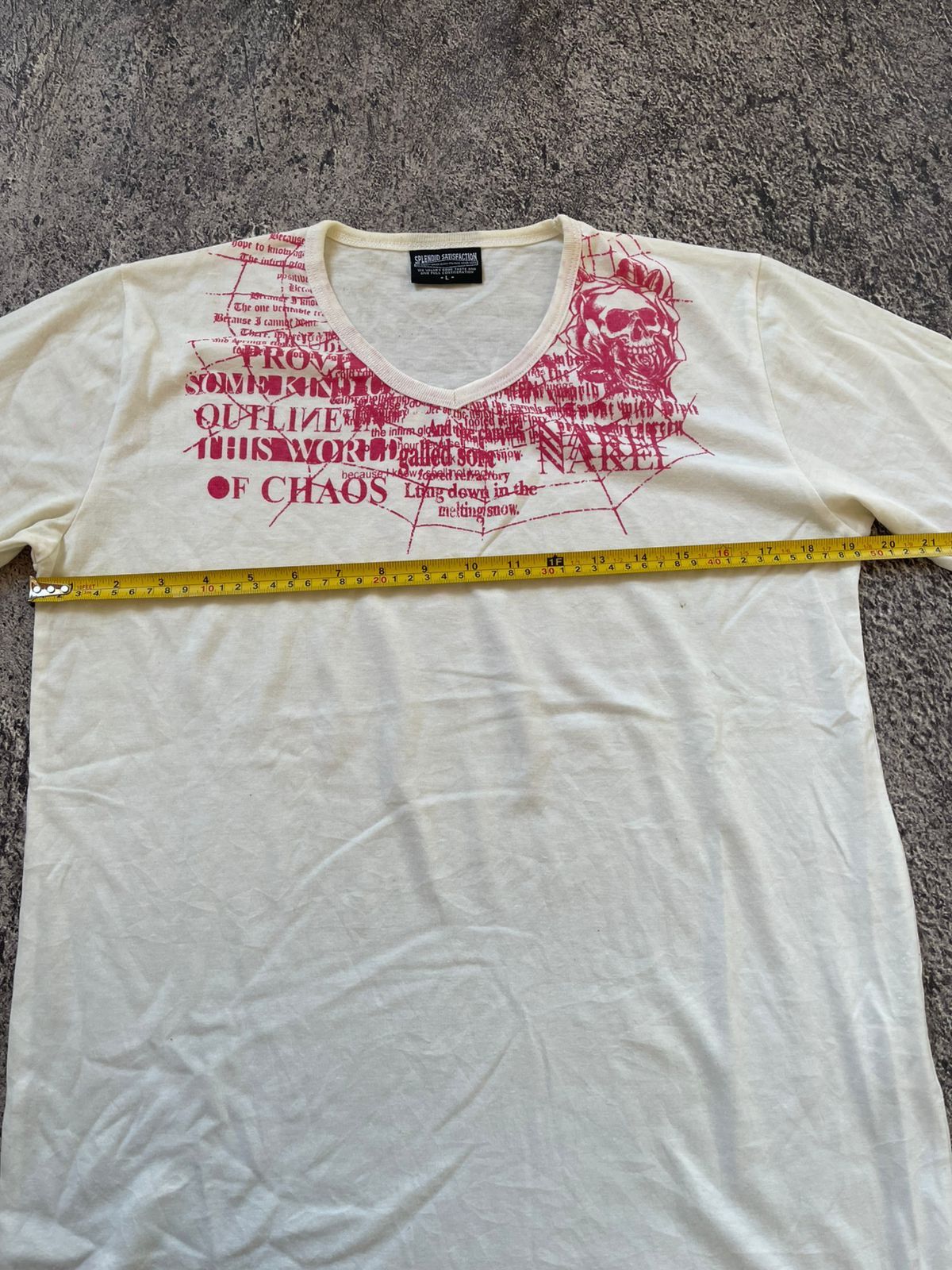 Japanese Brand Y2K Splendid satisfaction skull punk style tshirt Size US L / EU 52-54 / 3 - 7 Thumbnail