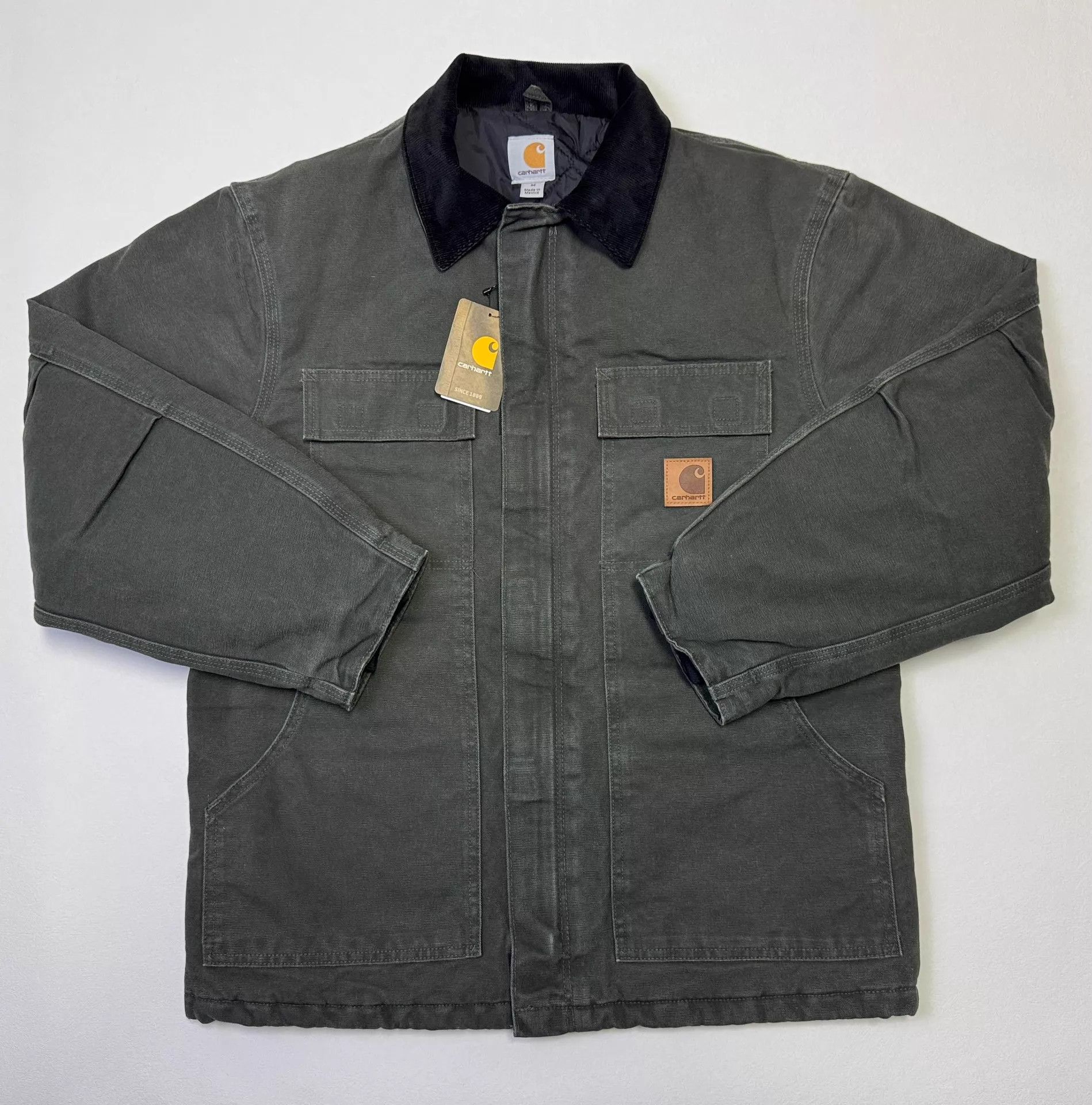 Carhartt Carhartt C26 Vintage Moss Green M Washed Coat Size US M / EU 48-50 / 2 - 1 Thumbnail