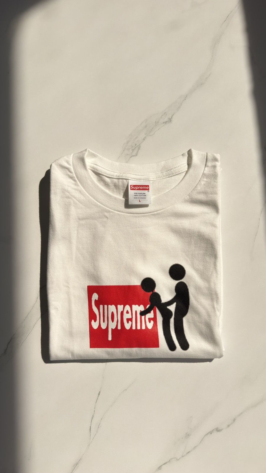 Supreme Supreme® “Stick” Tee, White (L) [F/W 2025, Week 1] | Grailed