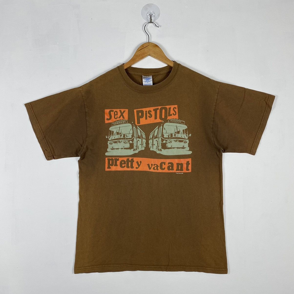 Band Tees × Vintage Vintage 00's SEX PISTOLS Pretty Vacant Faded Band Tee Size US M / EU 48-50 / 2 - 2 Thumbnail
