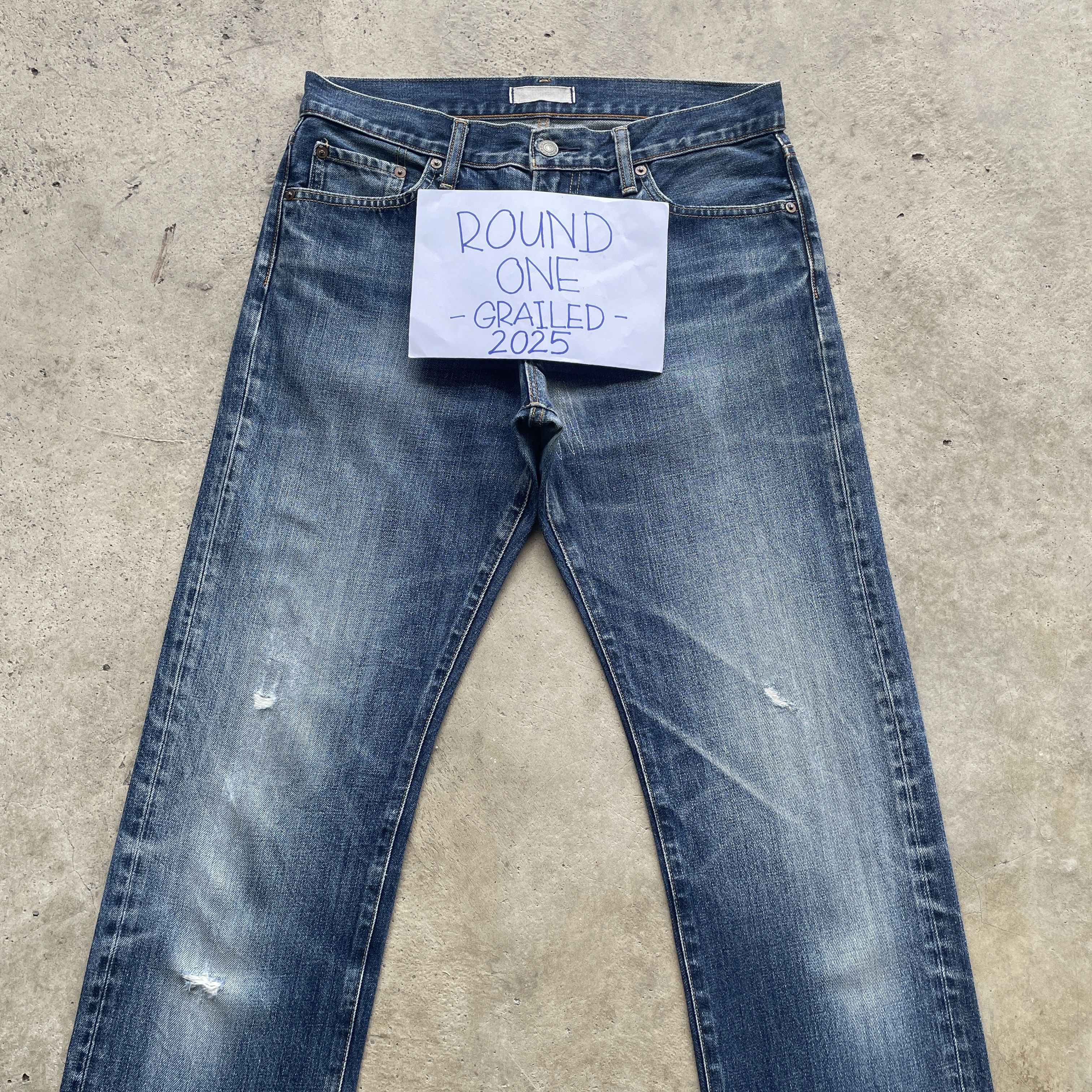 Japanese Brand VINTAGE JAPANESE JEANS DISTRESSED FADED DENIM PANTS W32 Size US 32 / EU 48 - 3 Thumbnail