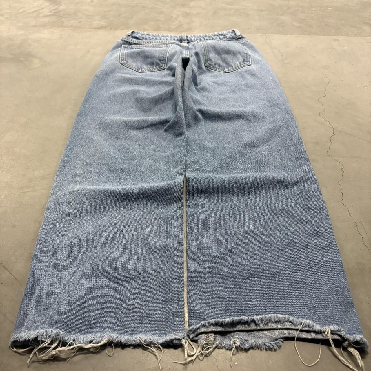 Vintage Crazy Vintage Y2K Super Baggy Wideleg Medium Wash Denim Jeans! Size US 28 / EU 44 - 4 Thumbnail