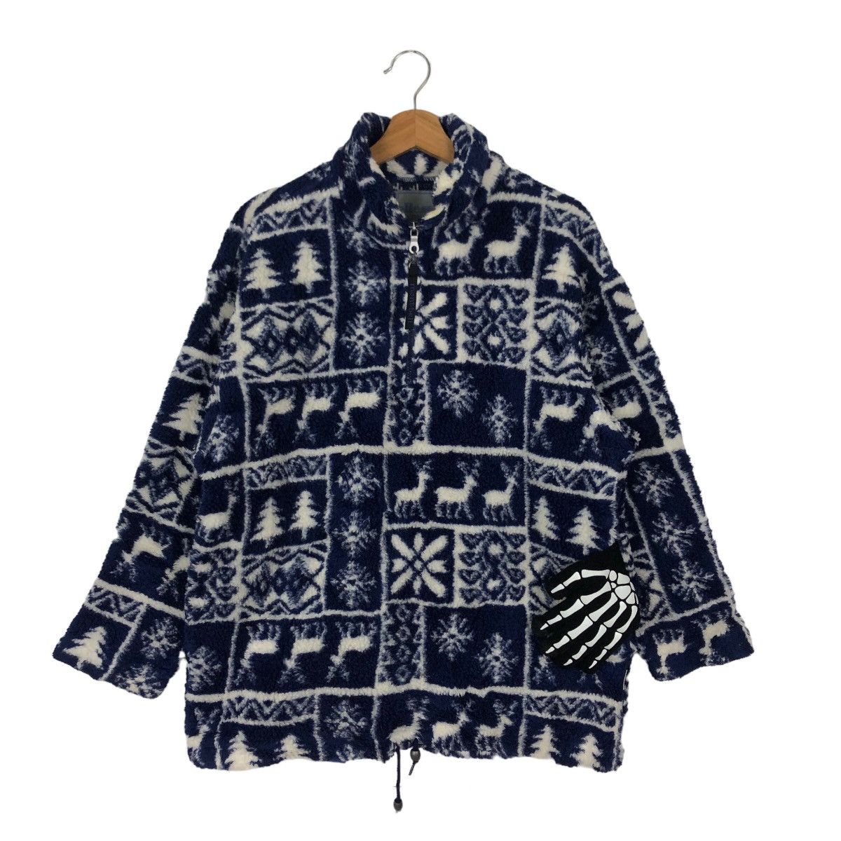 VINTAGE FLEECE NAVAJO AZTEC DESIGN ELLESSE JAPAN