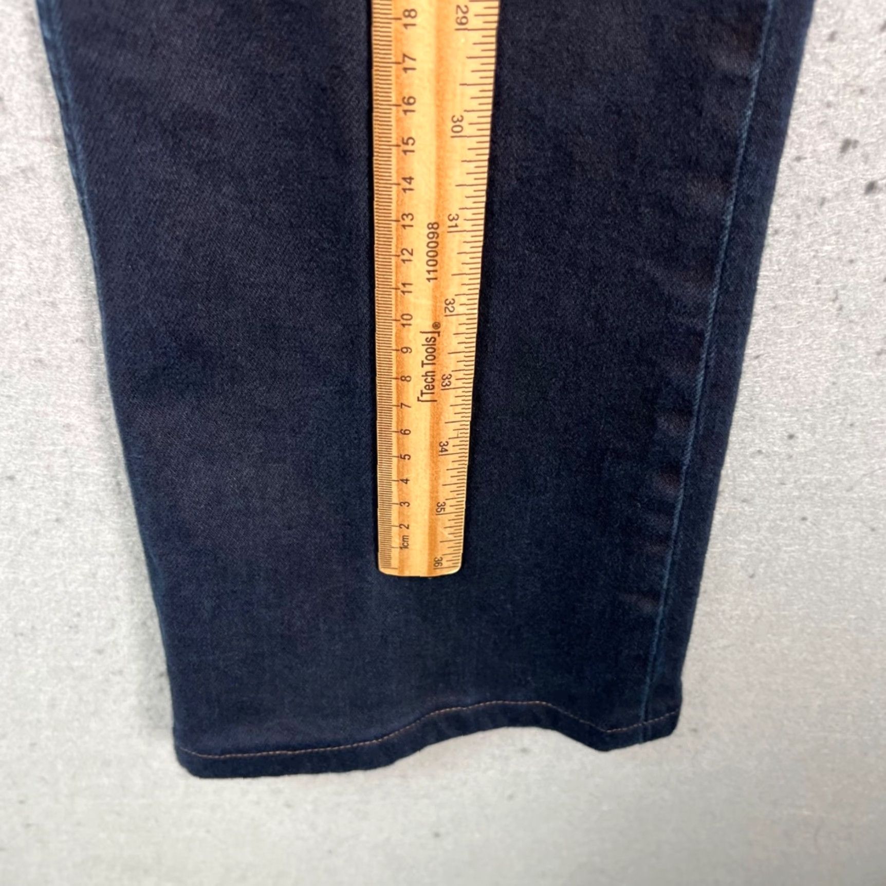 Hudson HUDSON Womens Size 25 Faye High-Rise Flare Dark Wash Jeans Organic Cotton Blend Denim 5-Pocket Inseam 31 Blue Womens Jeans Size 42" / US 20 - 7 Thumbnail