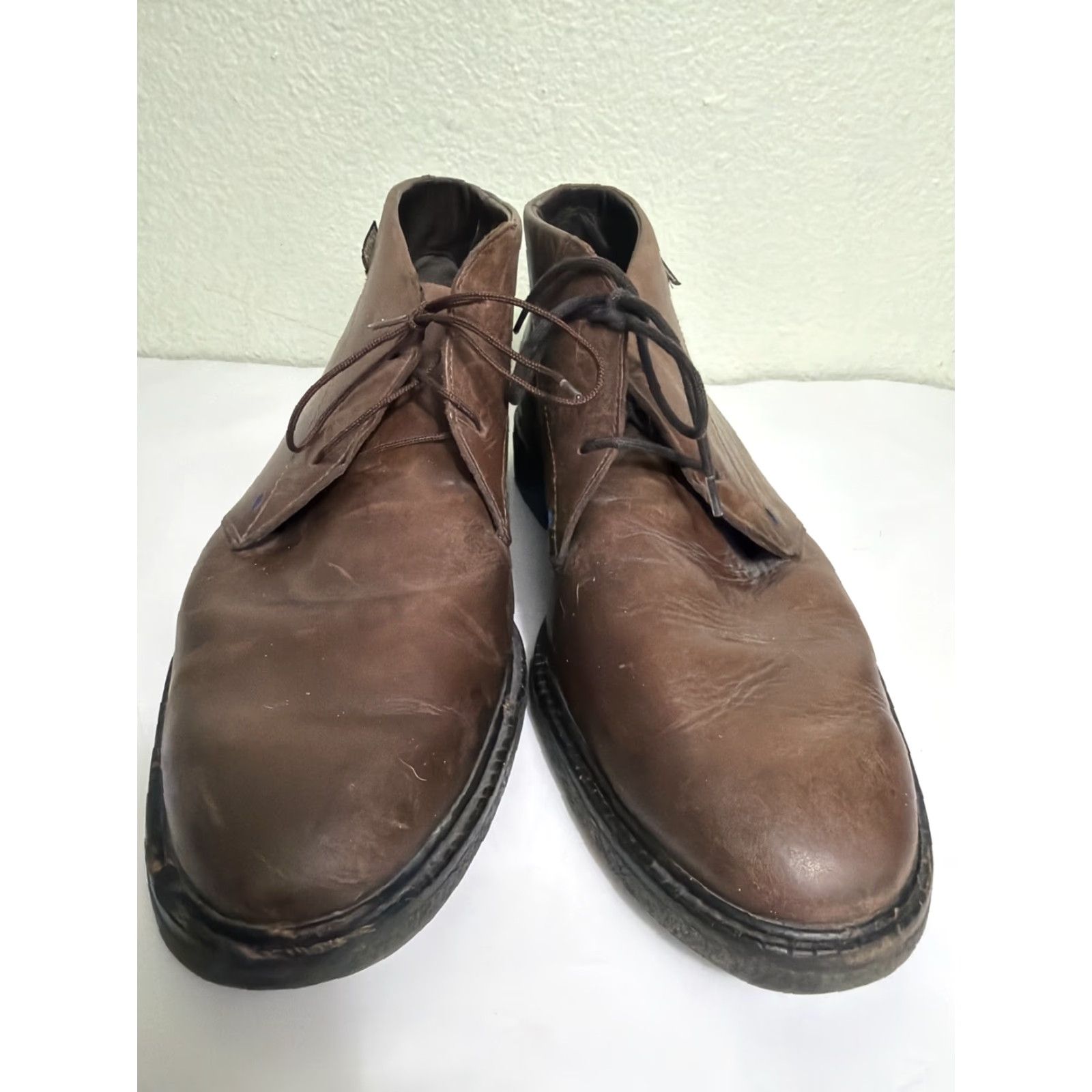 Mephisto Mephisto Brown Leather Chukka Boots Ankle Boot Portugal US 10.5 Mens Brown Leather Chukka Boots Size US 11 / EU 44 - 6 Thumbnail