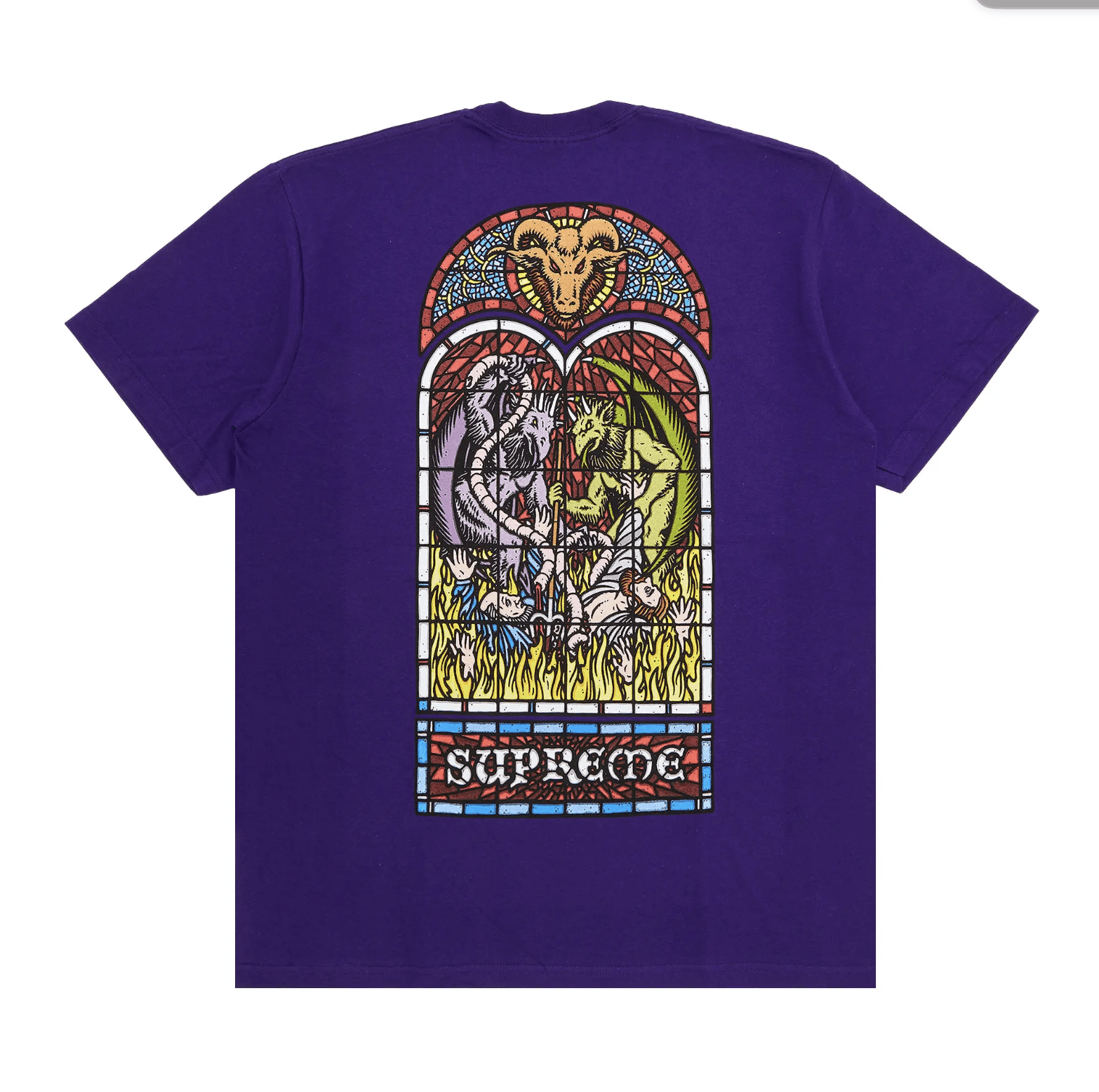 Supreme Supreme Worship Tee in Purple Size US L / EU 52-54 / 3 - 1 Thumbnail
