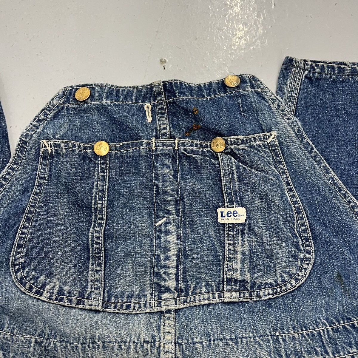 Lee Vintage 50s Lee Union Made Jelt Sanforized Overalls 34x30 Size US 34 / EU 50 - 2 Thumbnail