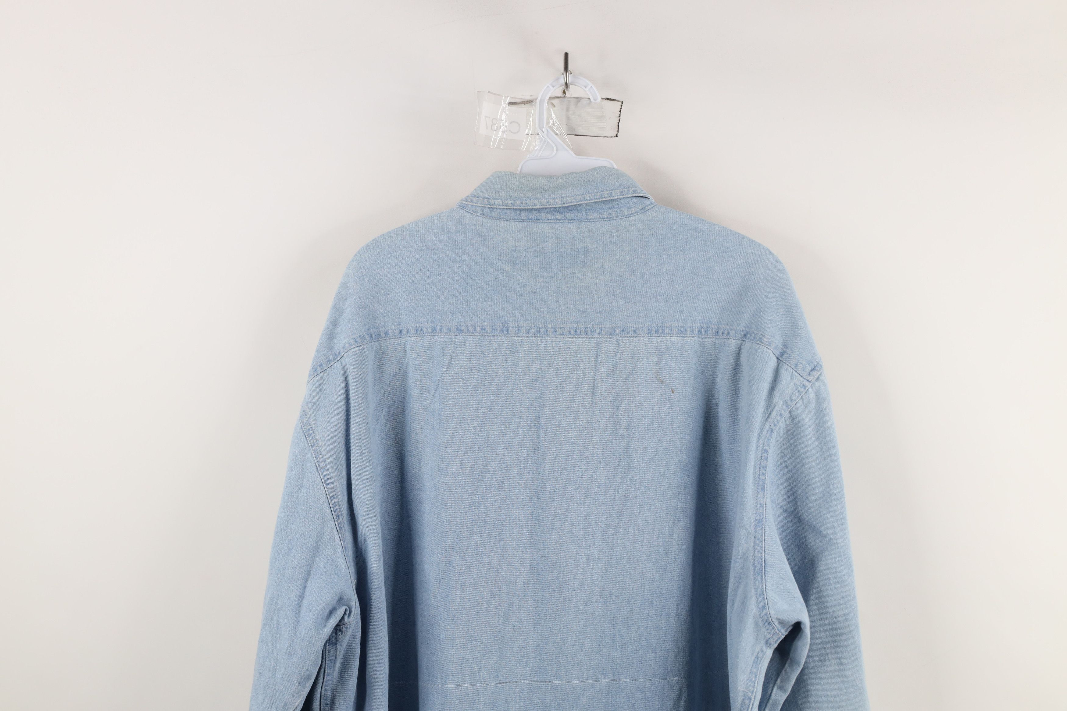 Vintage Vintage 90s Streetwear Alaska Denim Jean Button Down Shirt Size US L / EU 52-54 / 3 - 12 Thumbnail