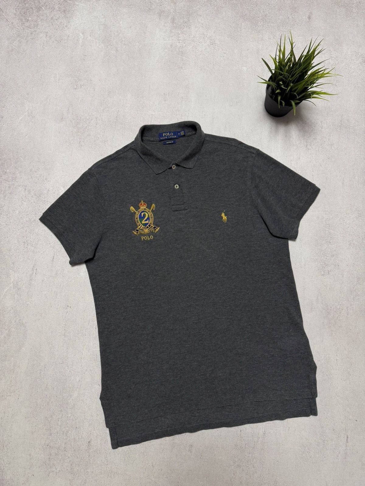 Polo Ralph Lauren × RRL Ralph Lauren × Vintage Polo Ralph Lauren Polo T Shirt Big Logo Mens M size Size US M / EU 48-50 / 2 - 1 Thumbnail