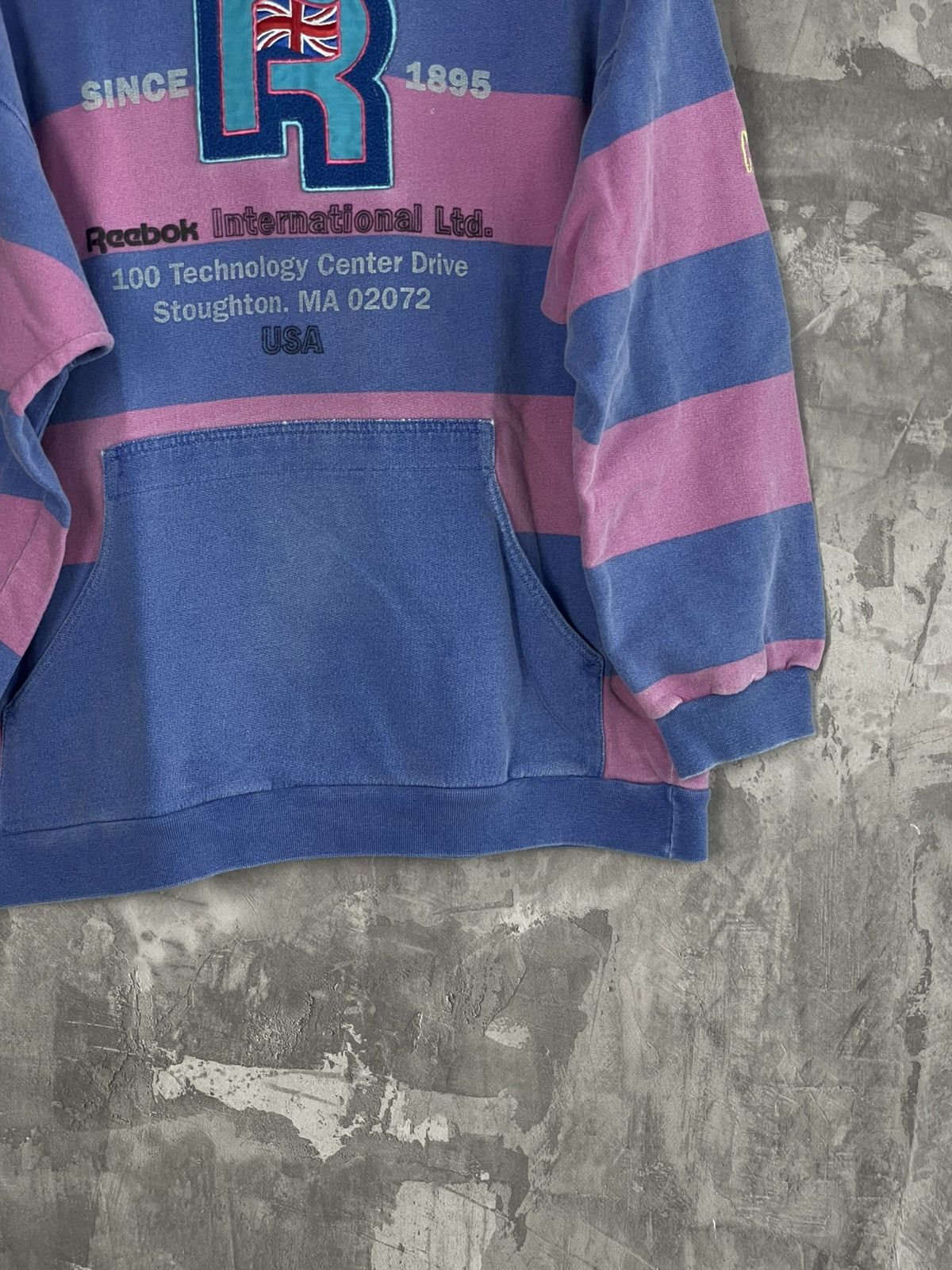 Reebok × Vintage Vintage Early 80s Reebok Glamour Faded Baggy Italian Hoodie Size M / US 6-8 / IT 42-44 - 6 Thumbnail