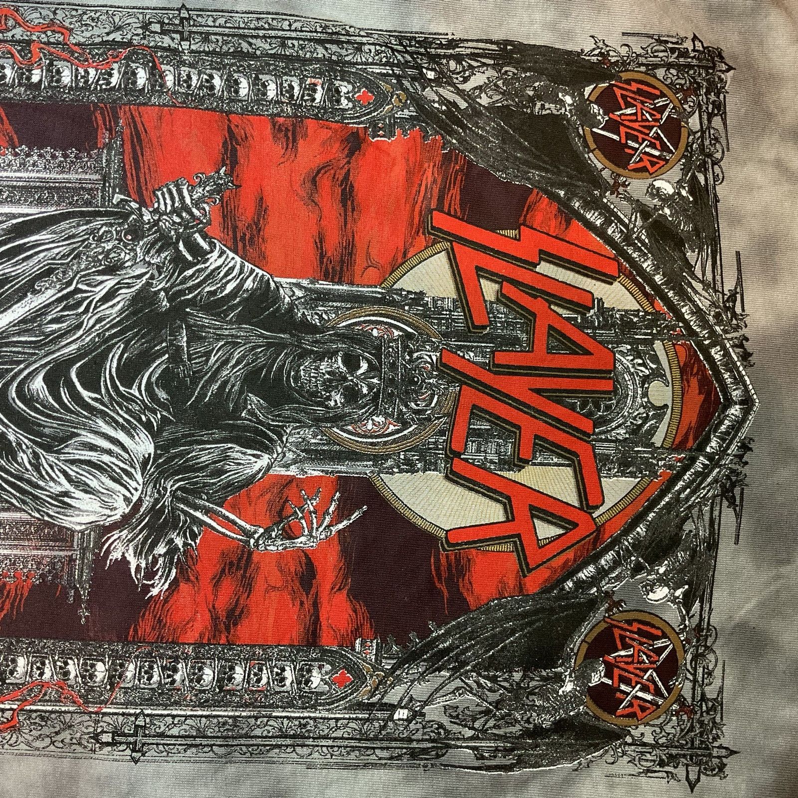 Other 🤘 Vintage Style Slayer Cotton Graphic Tie-Dye T-Shirt Size US L / EU 52-54 / 3 - 3 Thumbnail